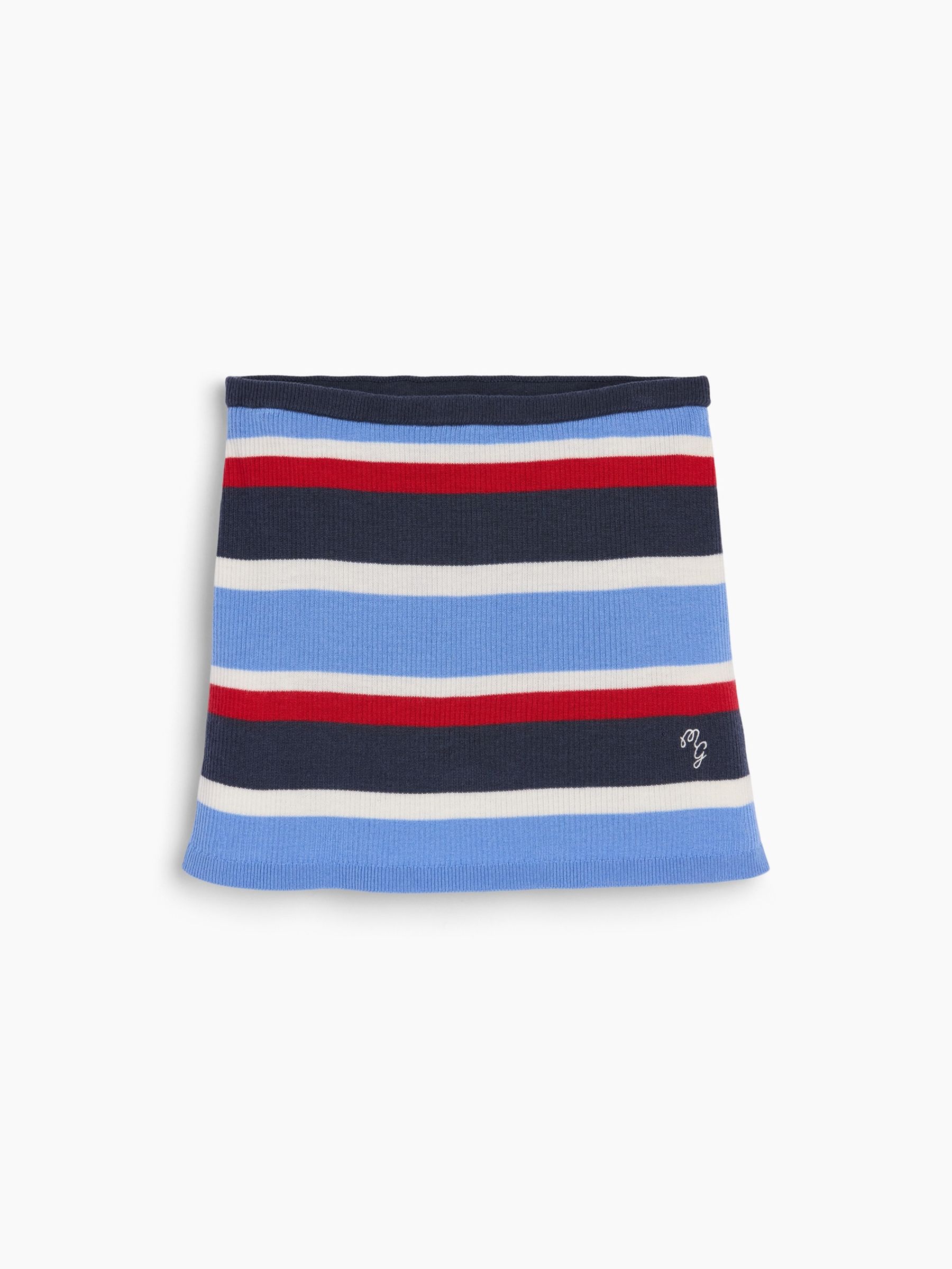 Gap x Malbon Blue/Red Stripe Knitted Mini Skort - Image 5 of 8
