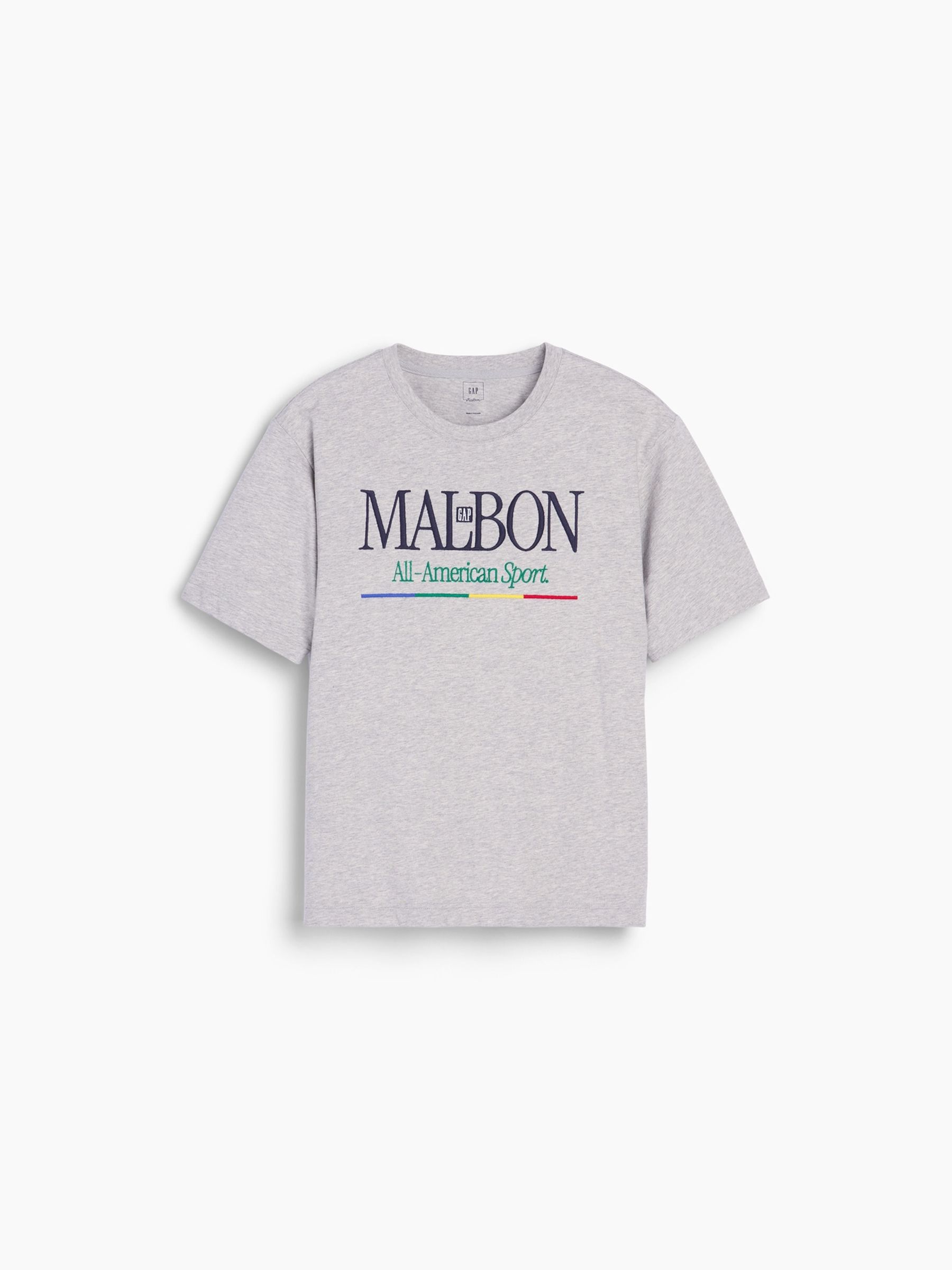 Gap x Malbon Grey Logo T-Shirt - Image 6 of 7