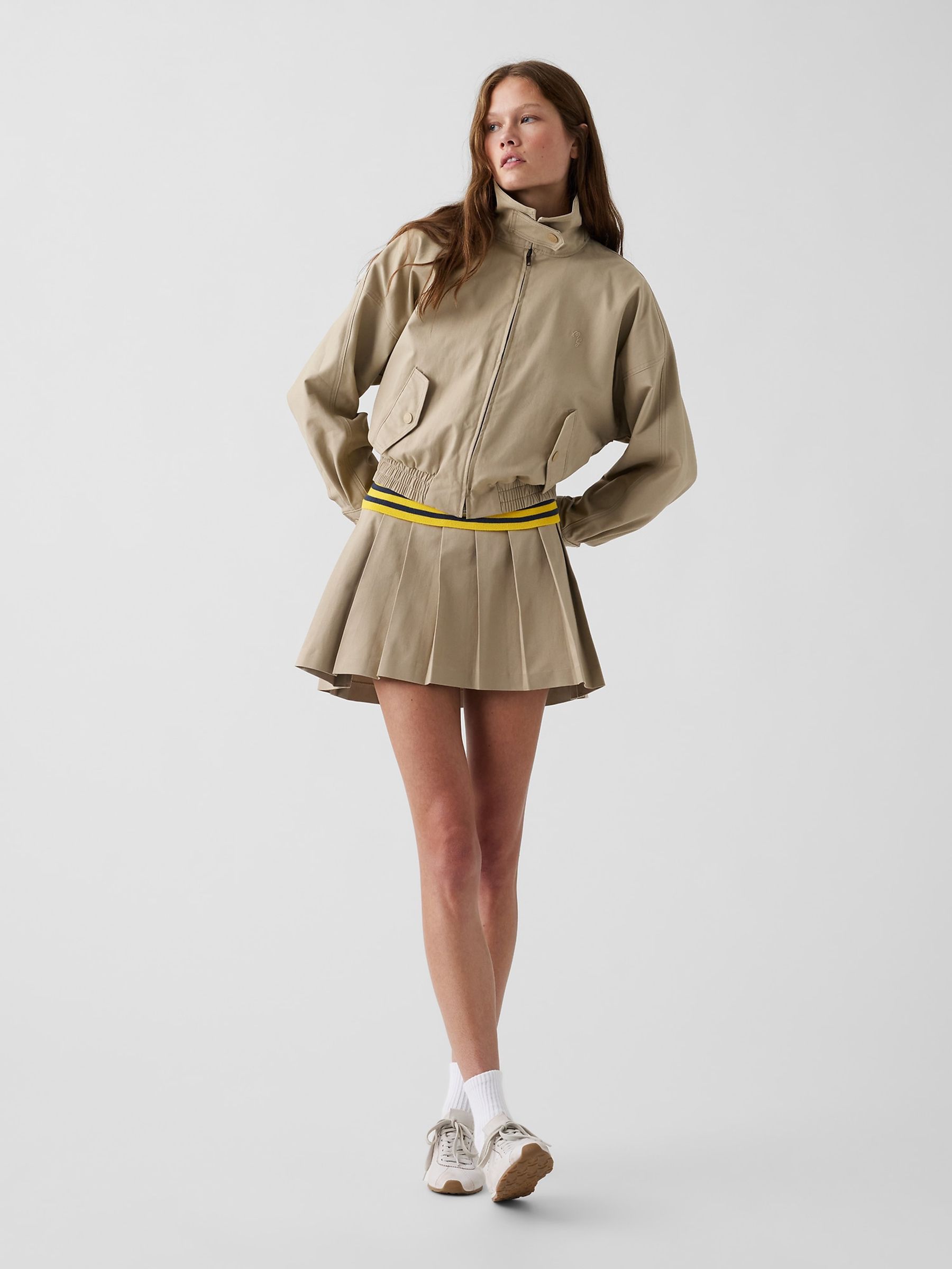 Gap x Malbon Beige Twill Bomber Jacket - Image 4 of 8