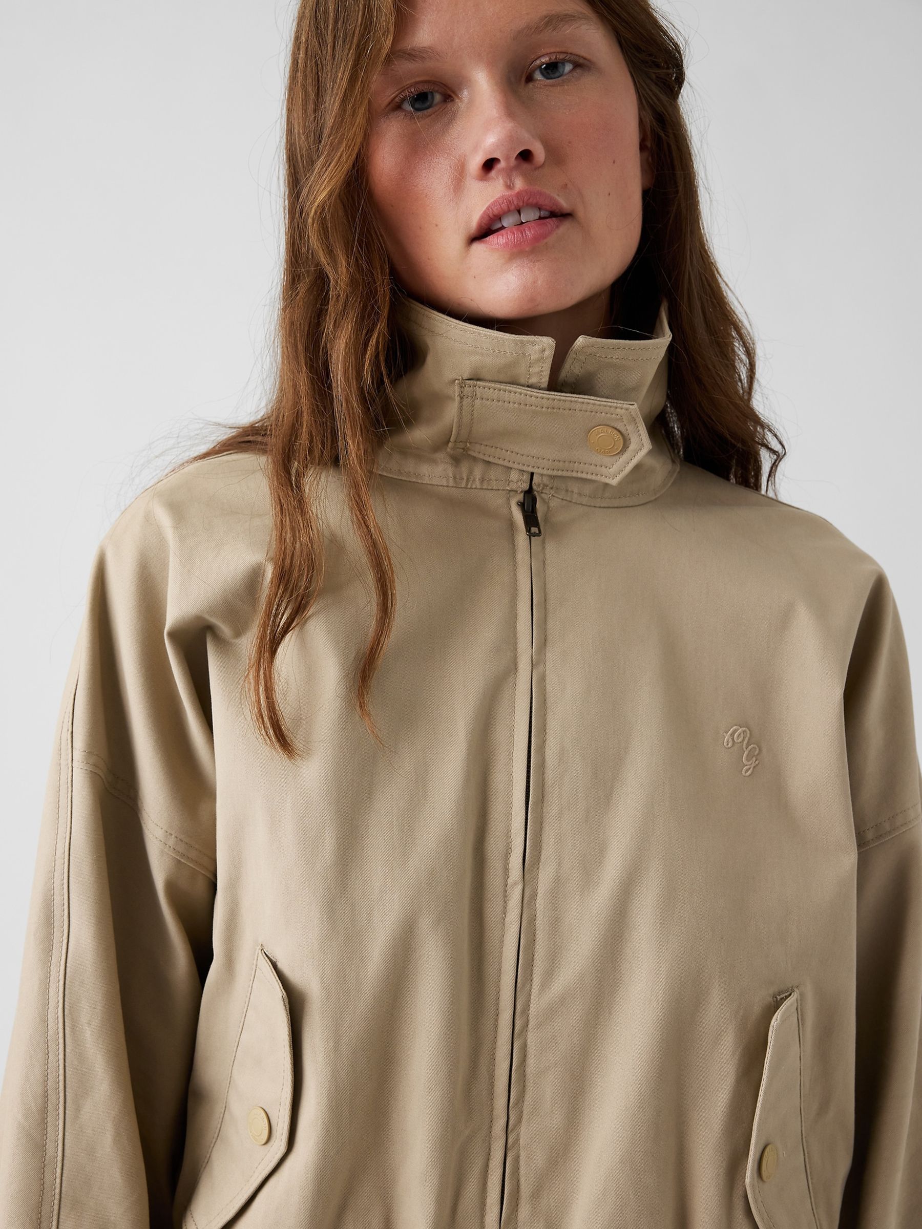 Gap x Malbon Beige Twill Bomber Jacket - Image 5 of 8