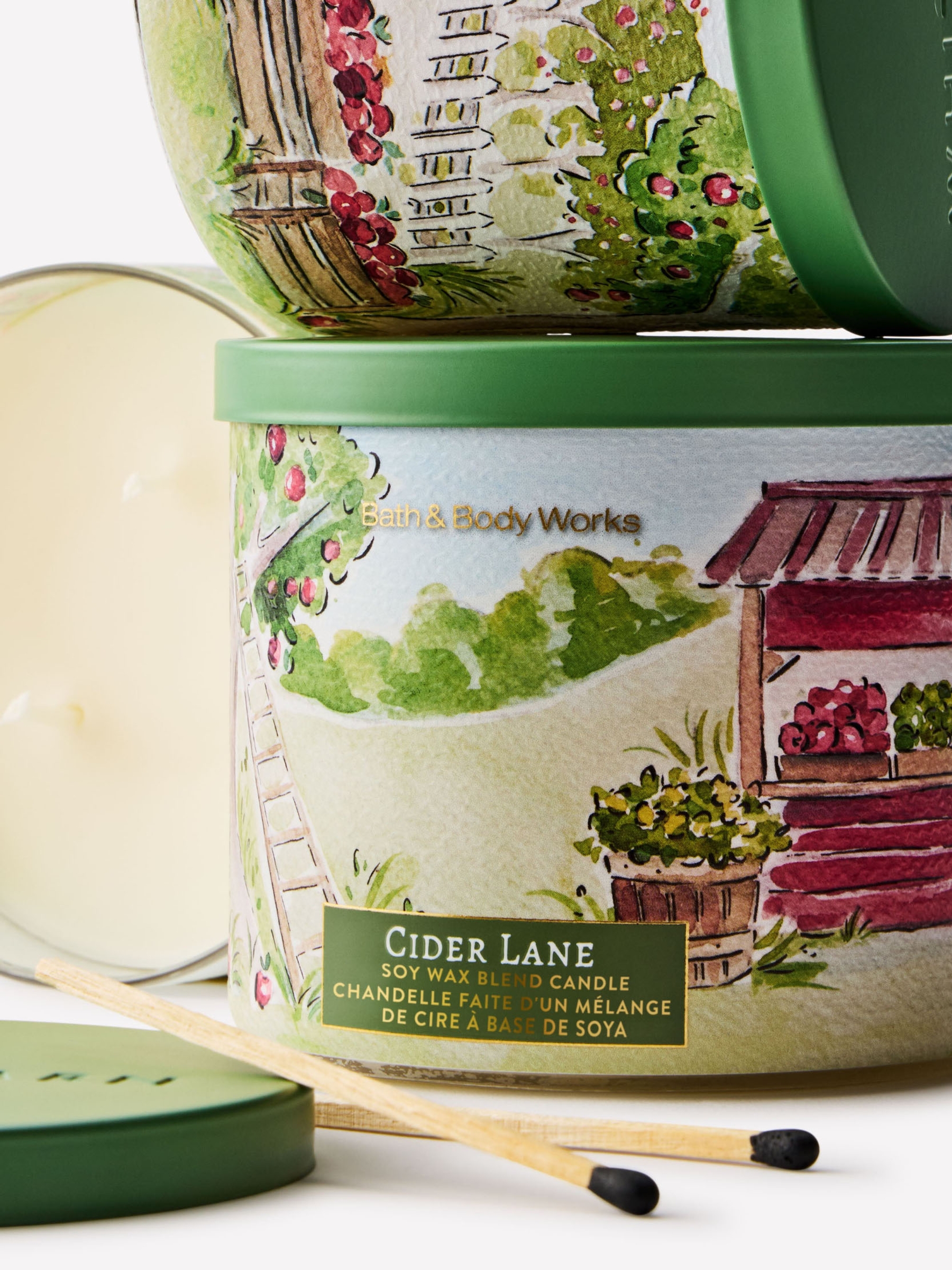 Cider Lane 3-Wick Candle 411g - Image 2 of 4