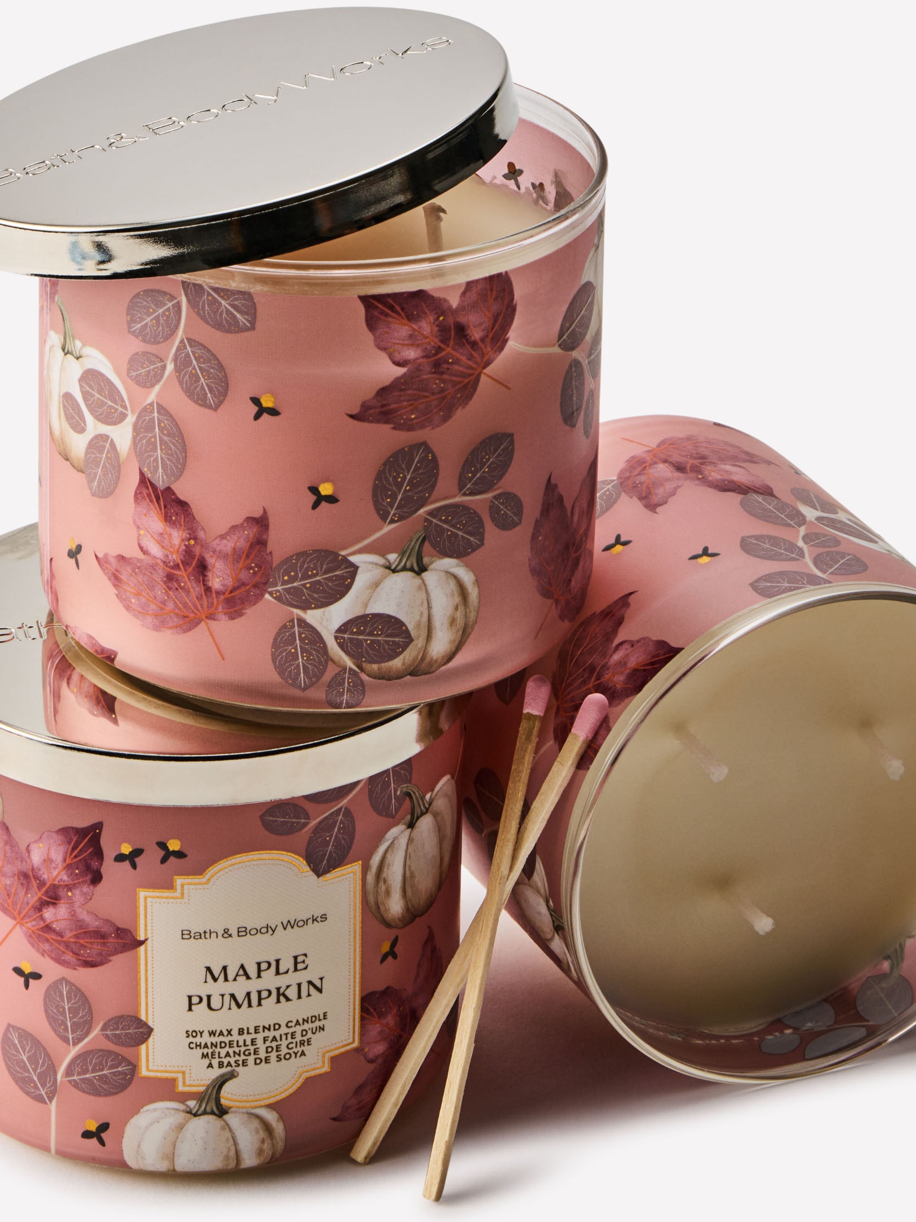 Maple Pumpkin 3-Wick Candle 411g - Image 2 of 4