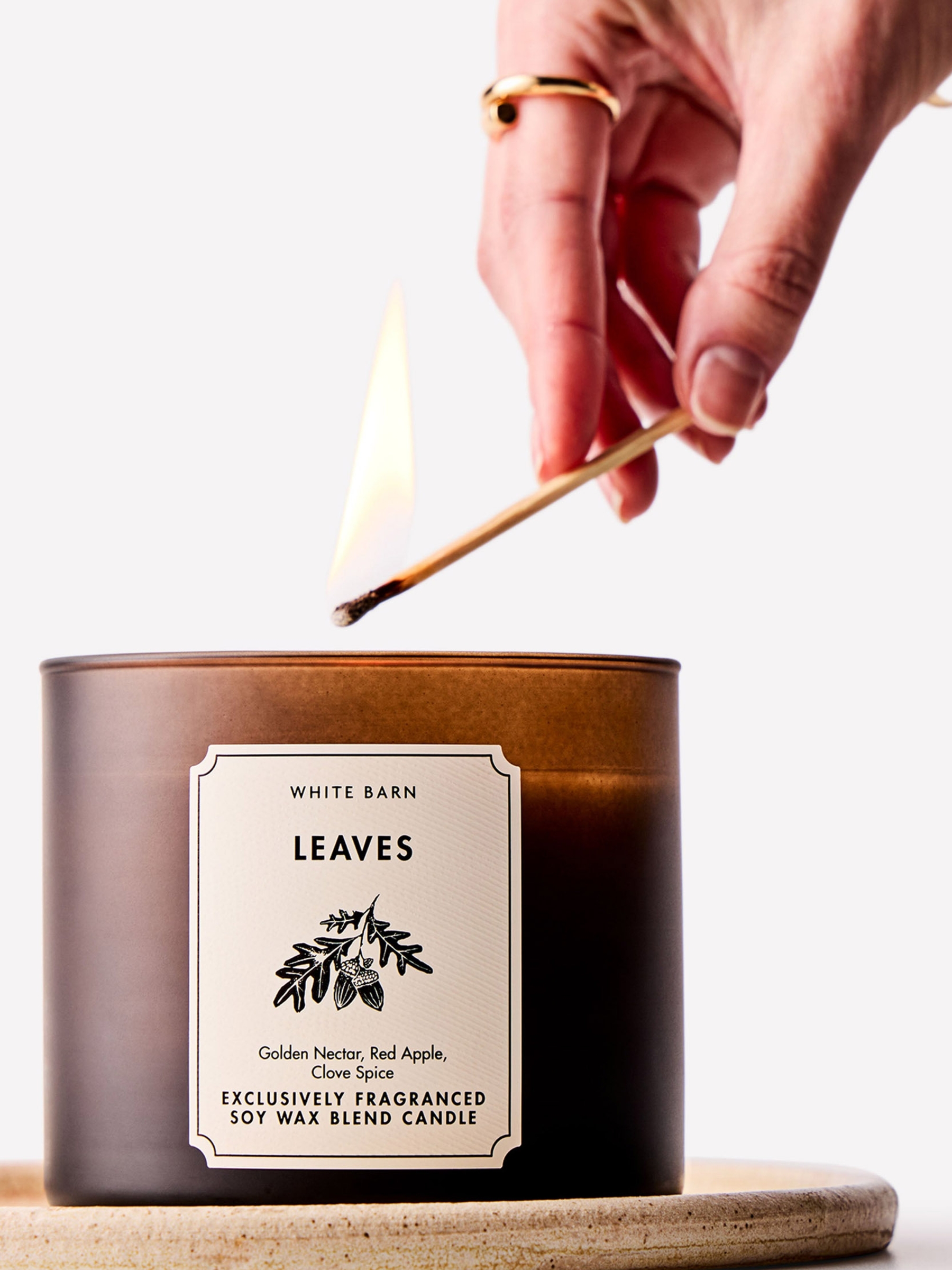 Leaves 3-Wick Candle - Image 4 of 4