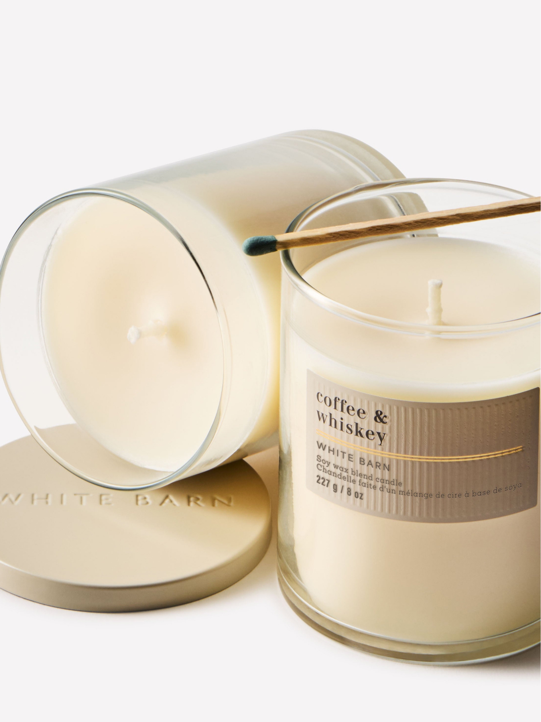 Coffee and Whiskey Single Wick Candle 100g - Image 2 of 2