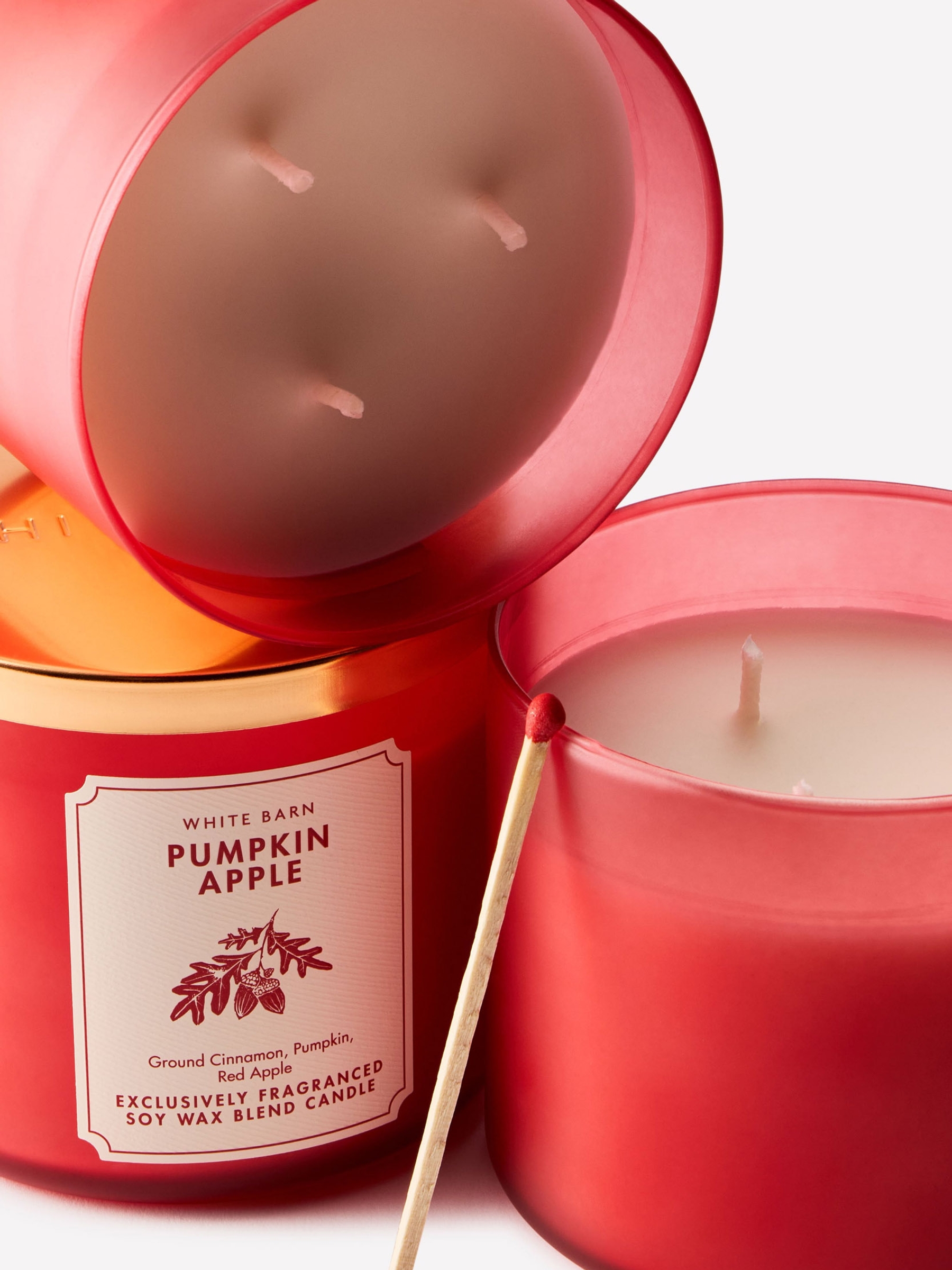 Pumpkin Apple 3-Wick Candle - Image 2 of 4