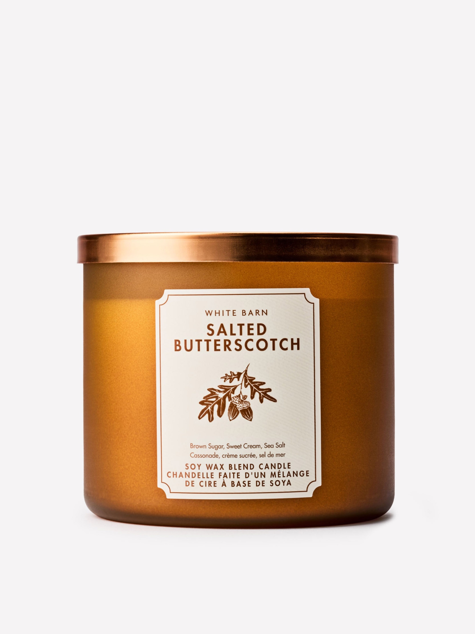Salted Butterscotch 3-Wick Candle - Image 1 of 4 Salted Butterscotch 3-Wick Candle - Image 1 of 4