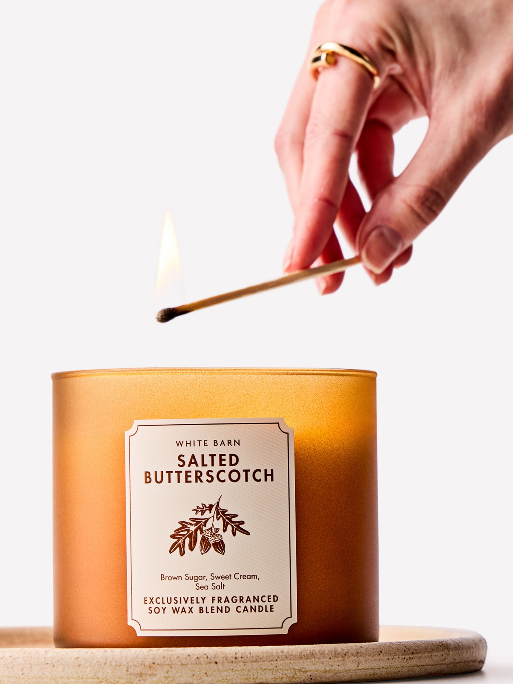 Salted Butterscotch 3-Wick Candle - Image 4 of 4