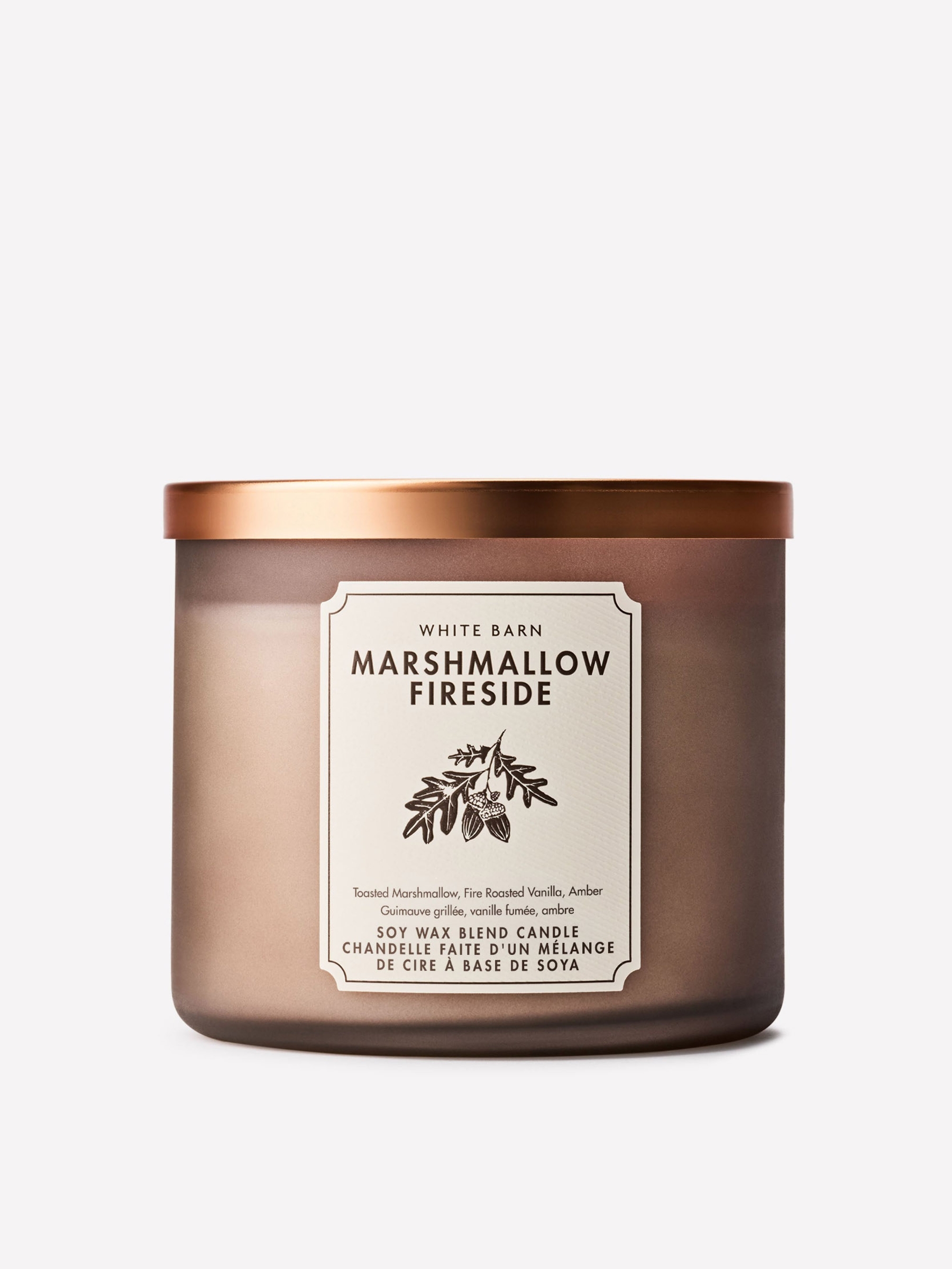 Marshmallow Fireside 3-Wick Candle - Image 1 of 5
