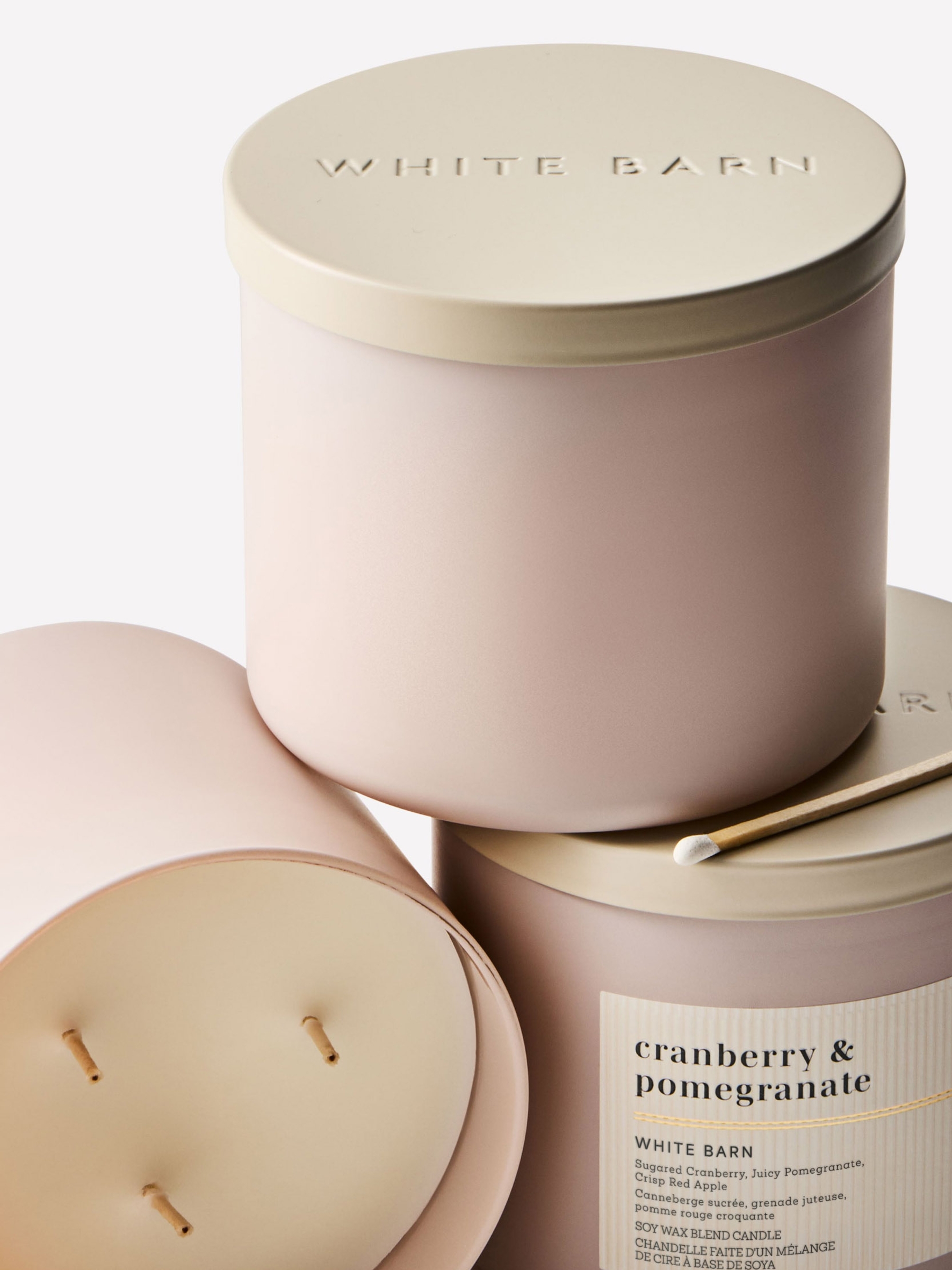 Cranberry & Pomegranate 3Wick Candle 104g - Image 2 of 4 Cranberry & Pomegranate 3Wick Candle 104g - Image 2 of 4