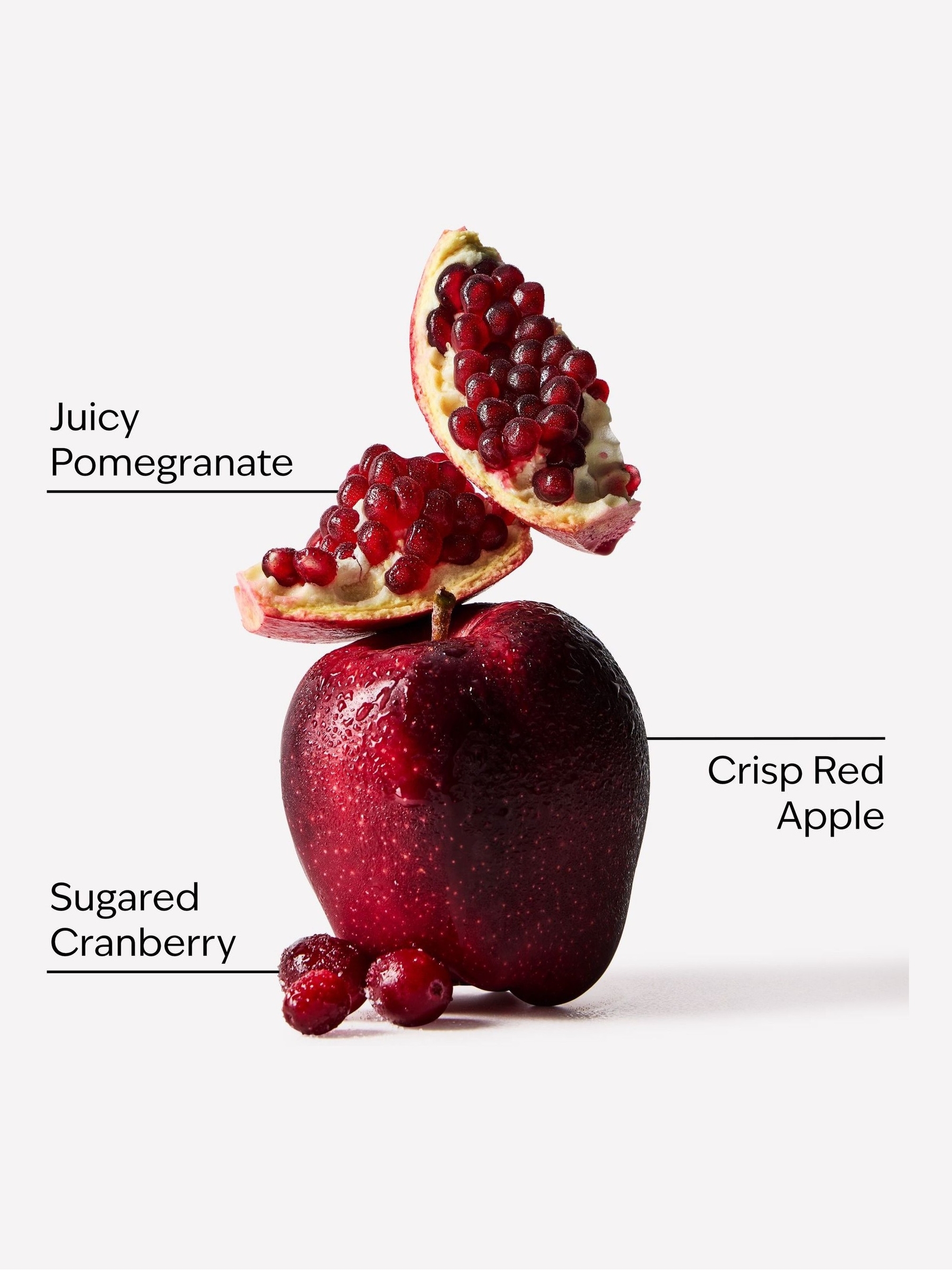 Cranberry & Pomegranate 3Wick Candle 104g - Image 3 of 4