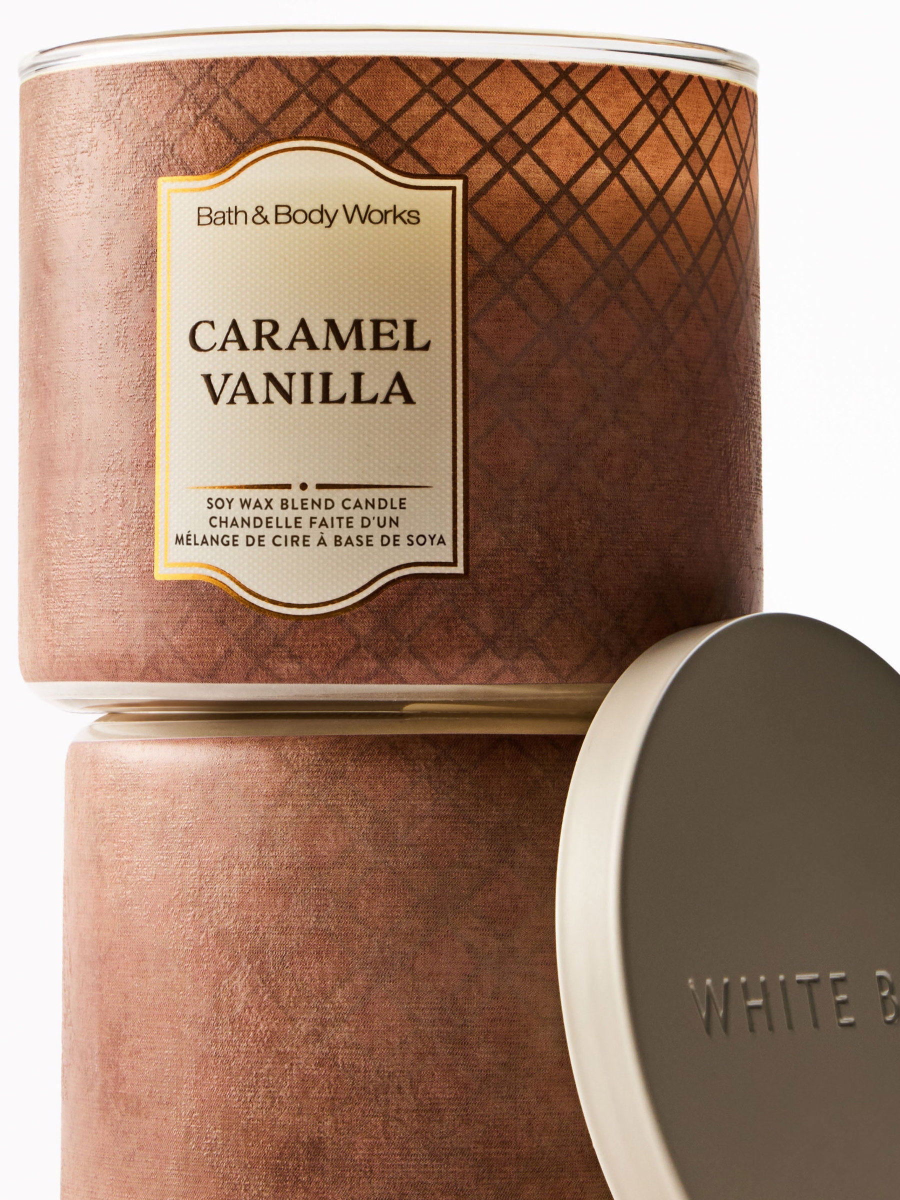 Caramel & Vanilla 3-Wick Candle 411g - Image 2 of 4