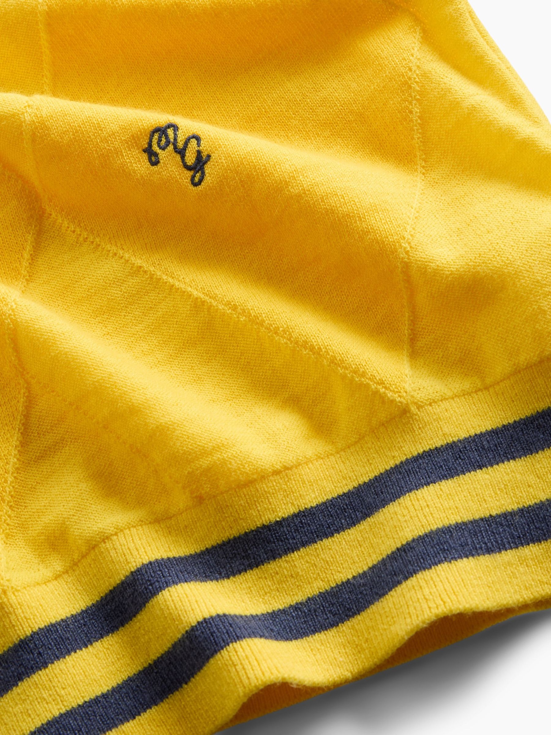 Gap x Malbon Yellow Argyle Crop Jumper - Image 7 of 8