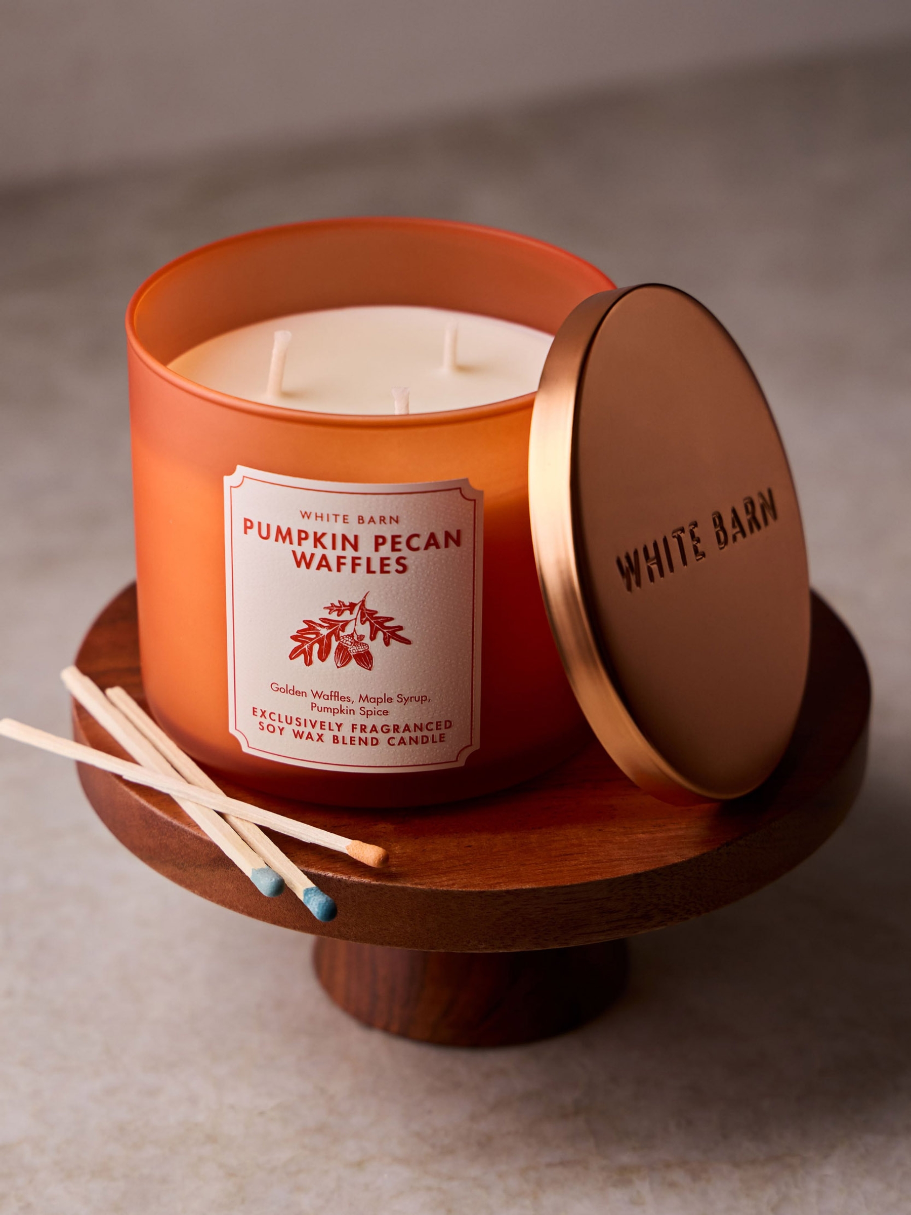 Pumpkin Pecan Waffles 3-Wick Candle - Image 3 of 4