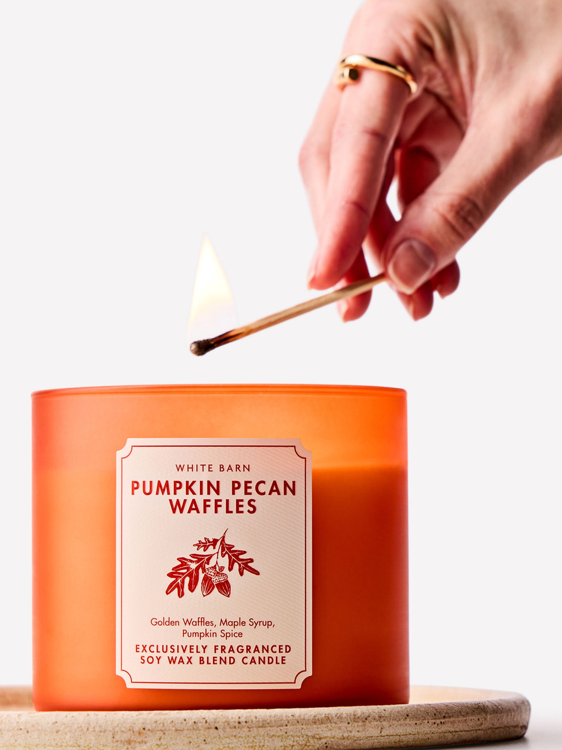 Pumpkin Pecan Waffles 3-Wick Candle - Image 4 of 4