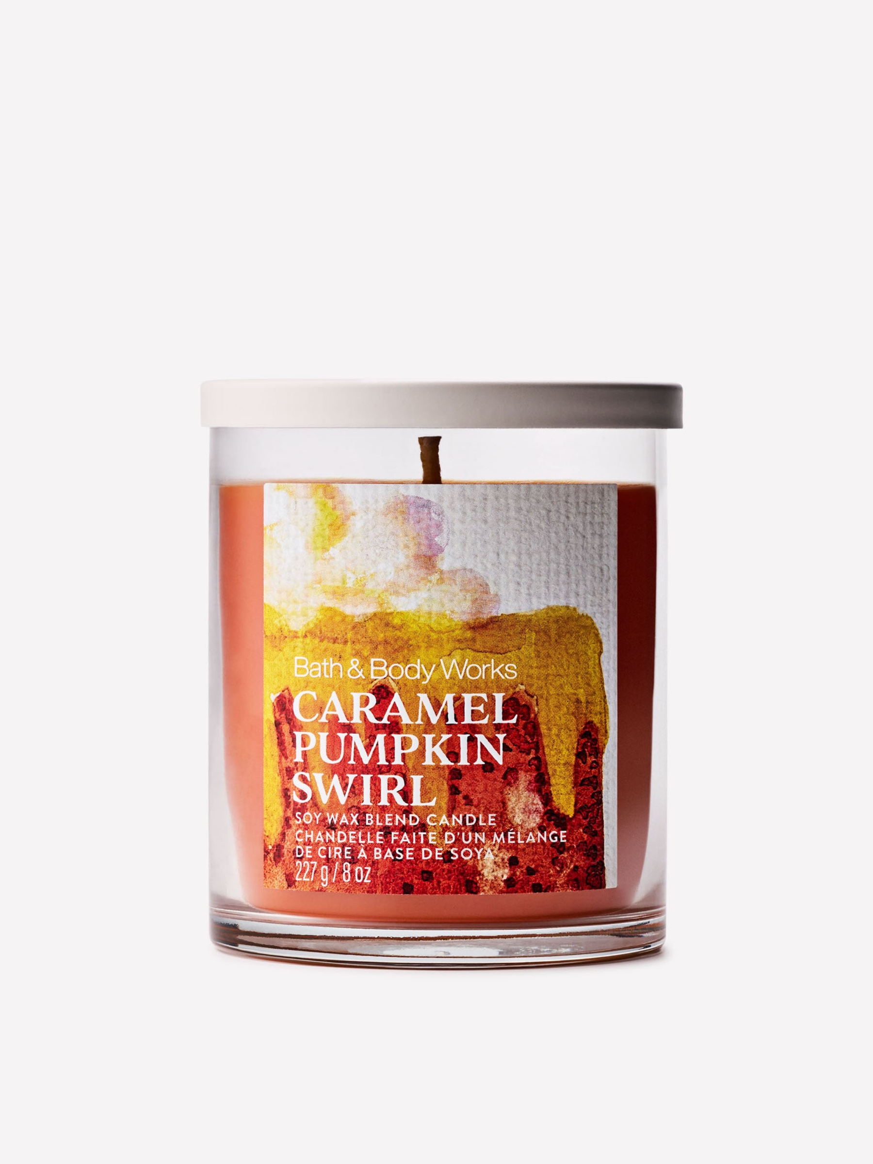 Caramel Pumpkin Swirl Single Wick Candle 227g - Image 1 of 3