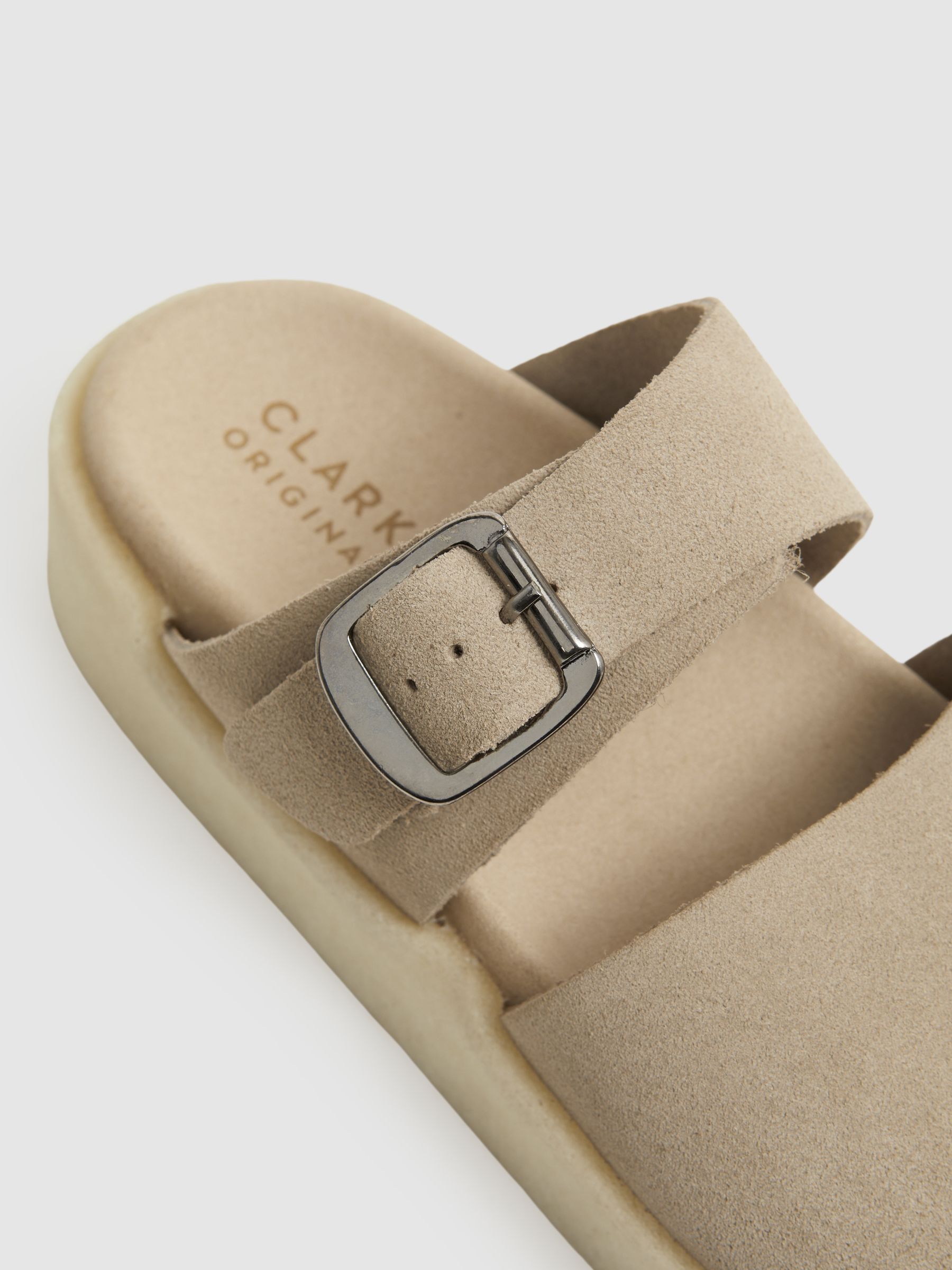 Clarks Originals Suede Crepe Sandals in Sand - Image 5 of 5