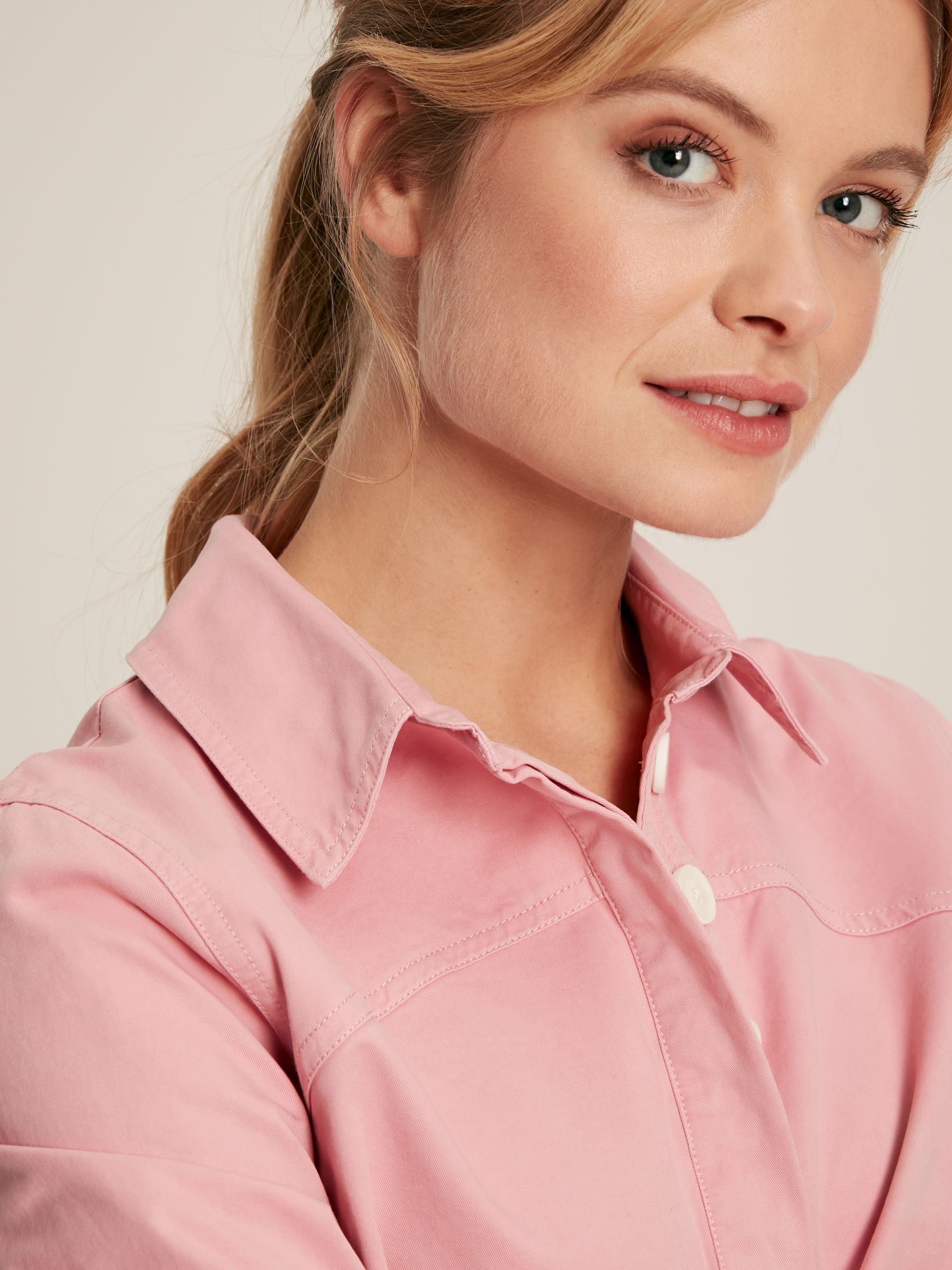 Brinley Pink Cotton Deck Shirt - Image 3 of 7