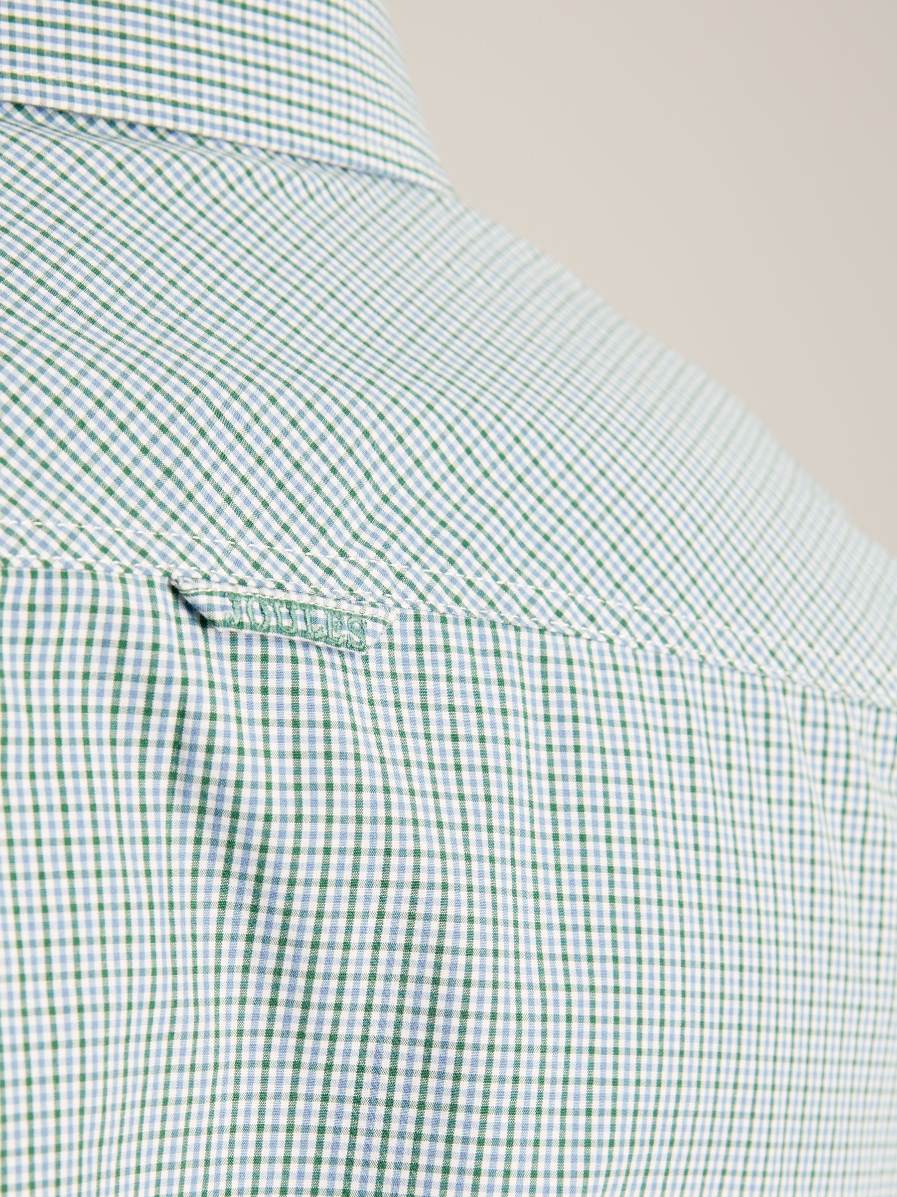 Abbott Green Gingham Cotton Poplin Shirt - Image 6 of 7