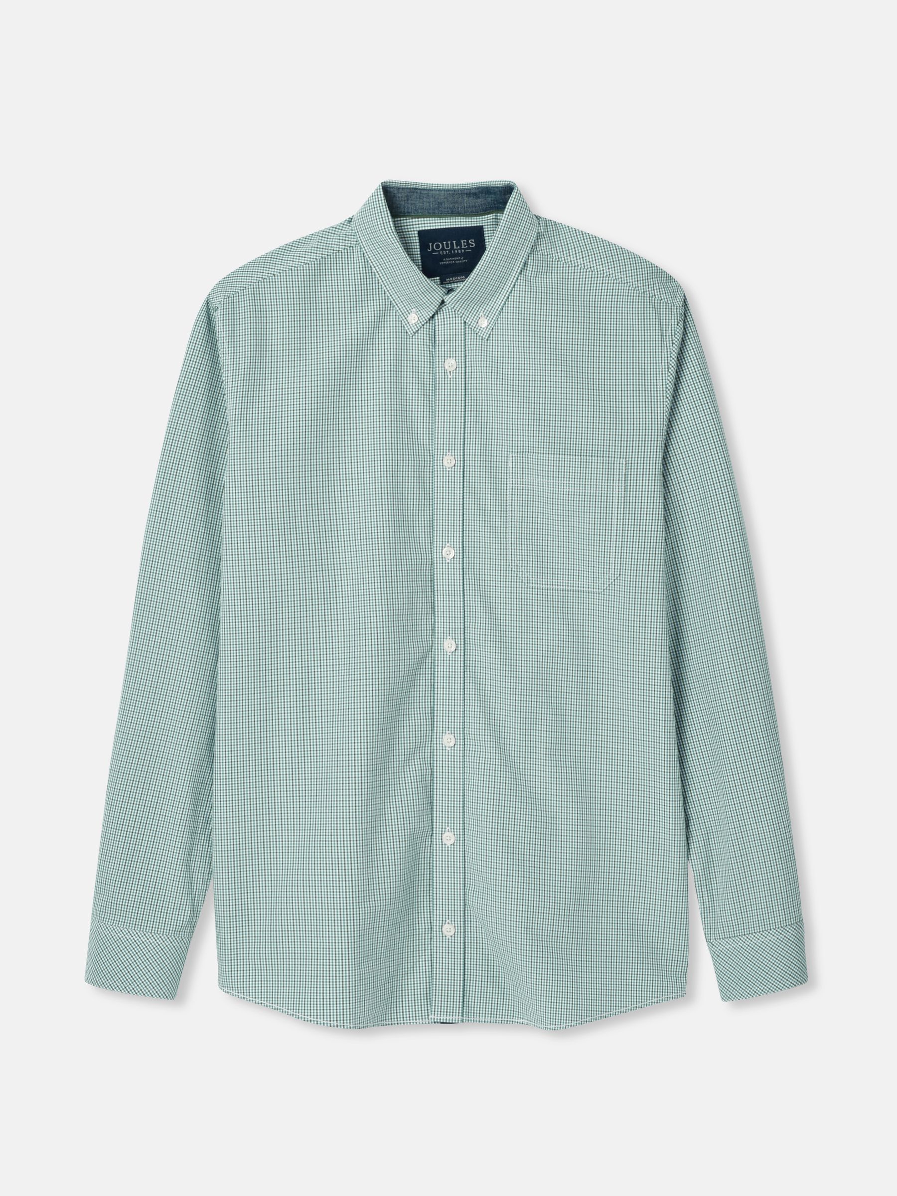 Abbott Green Gingham Cotton Poplin Shirt - Image 7 of 7
