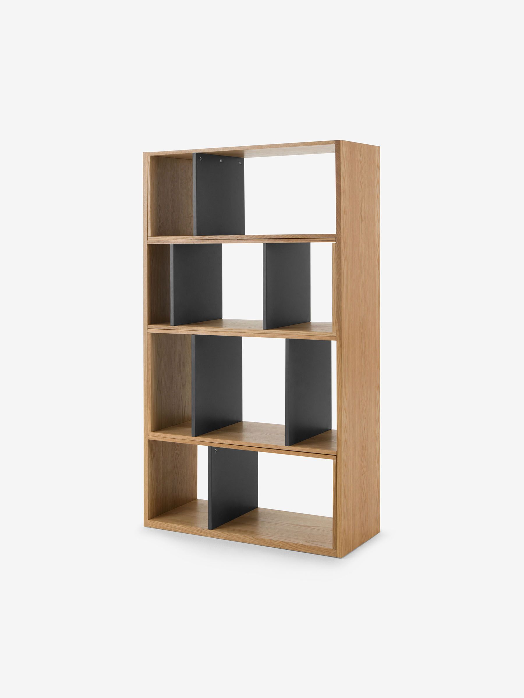 Kya Shelving Unit in Oak and Grey - Image 1 of 8