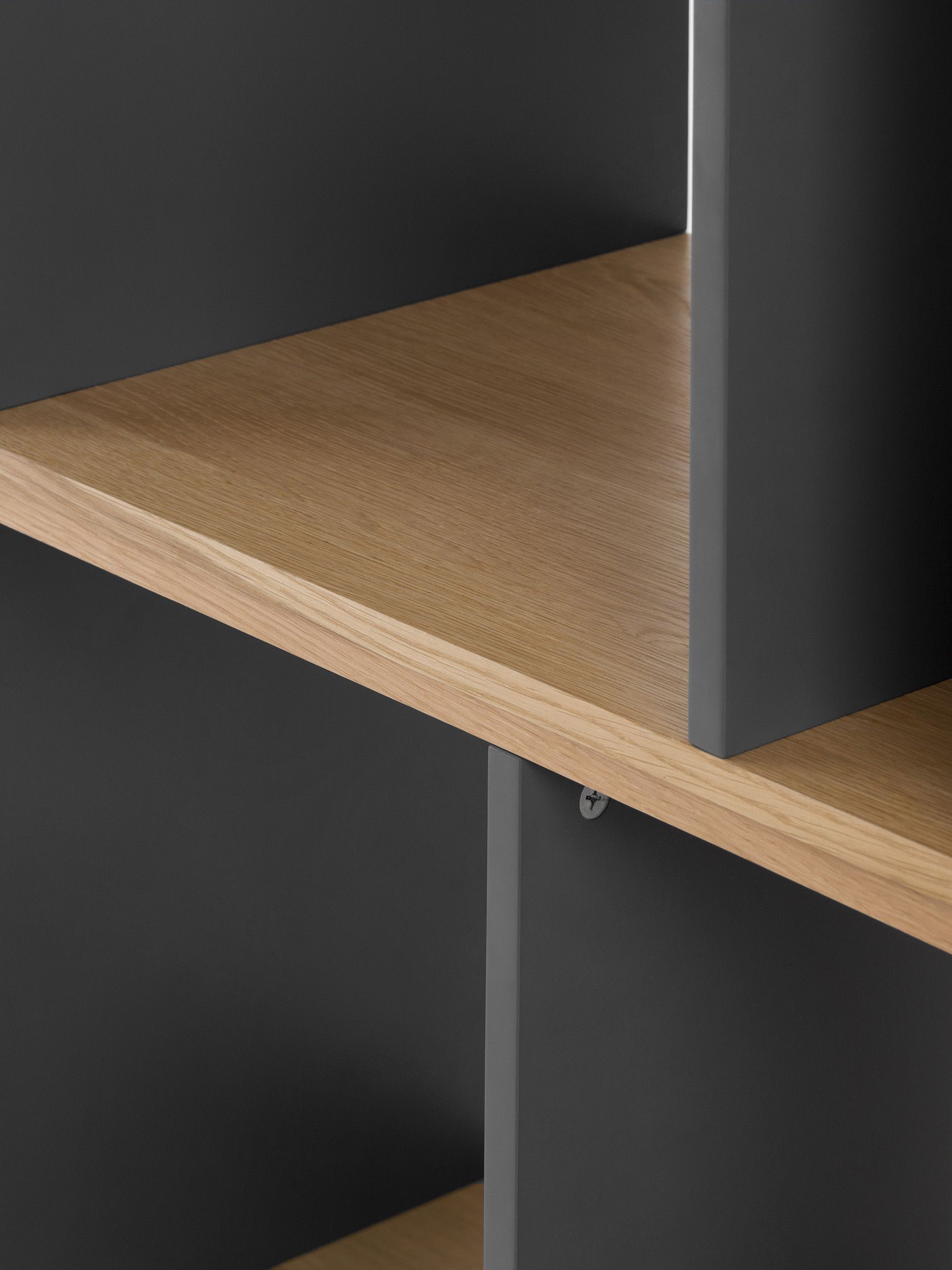 Kya Shelving Unit in Oak and Grey - Image 6 of 8