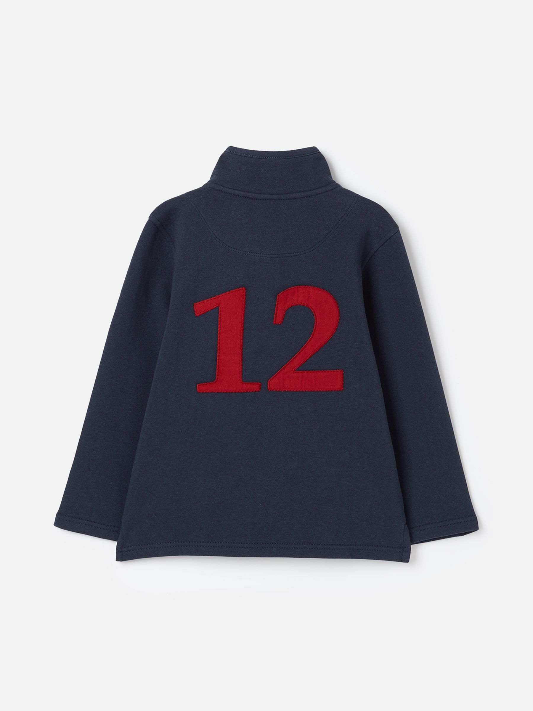 Dale Navy Blue Quarter Zip Sweatshirt - Image 2 of 5