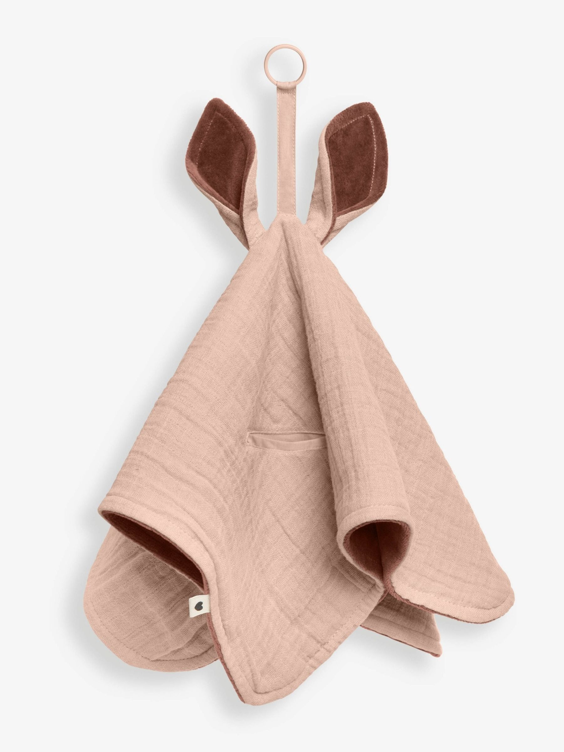 Pink BIBS Blush Cuddle Cloth Kangaroo - Image 1 of 3