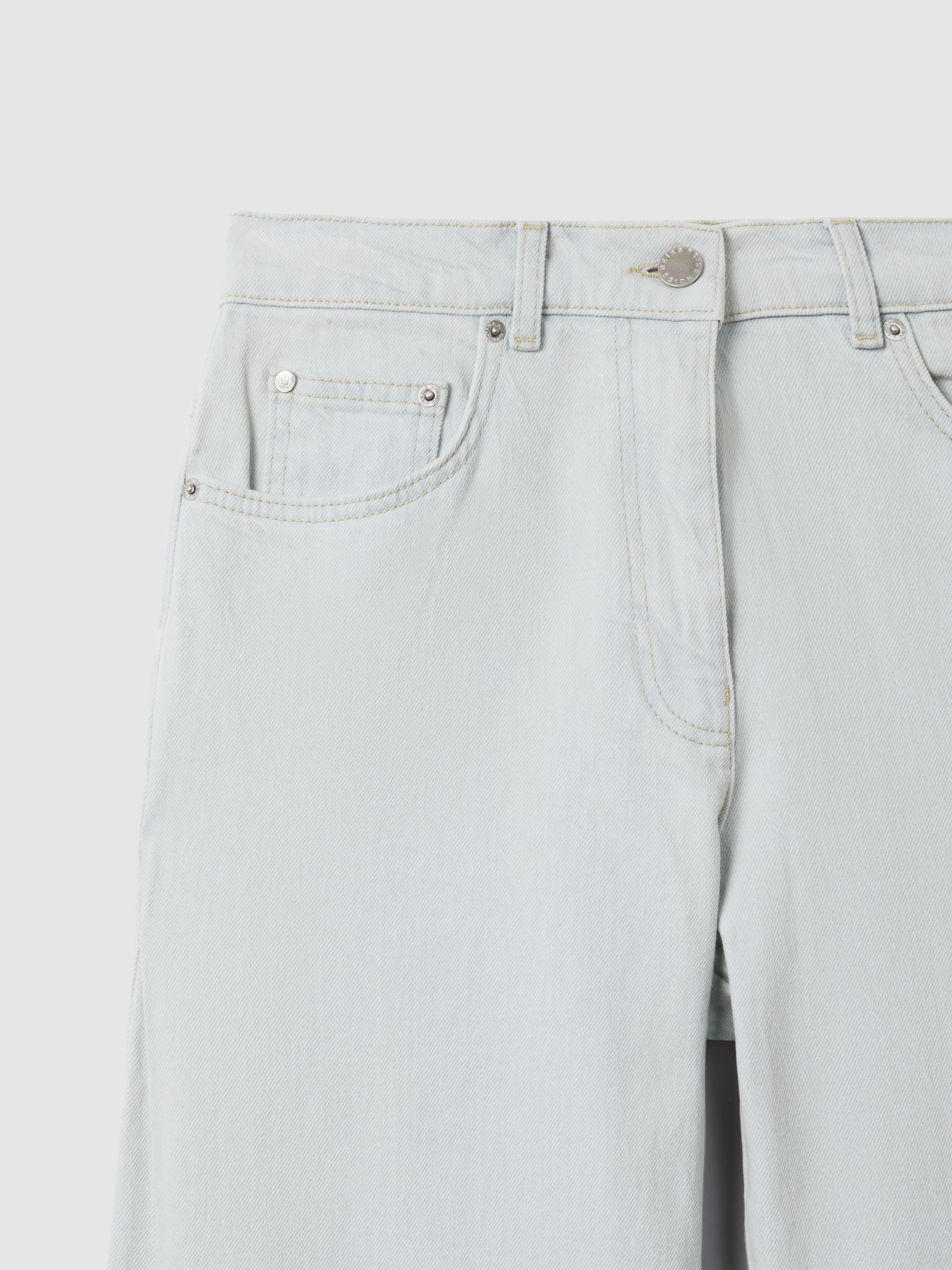 Flared Side Seam Jeans in Light Blue - image 5