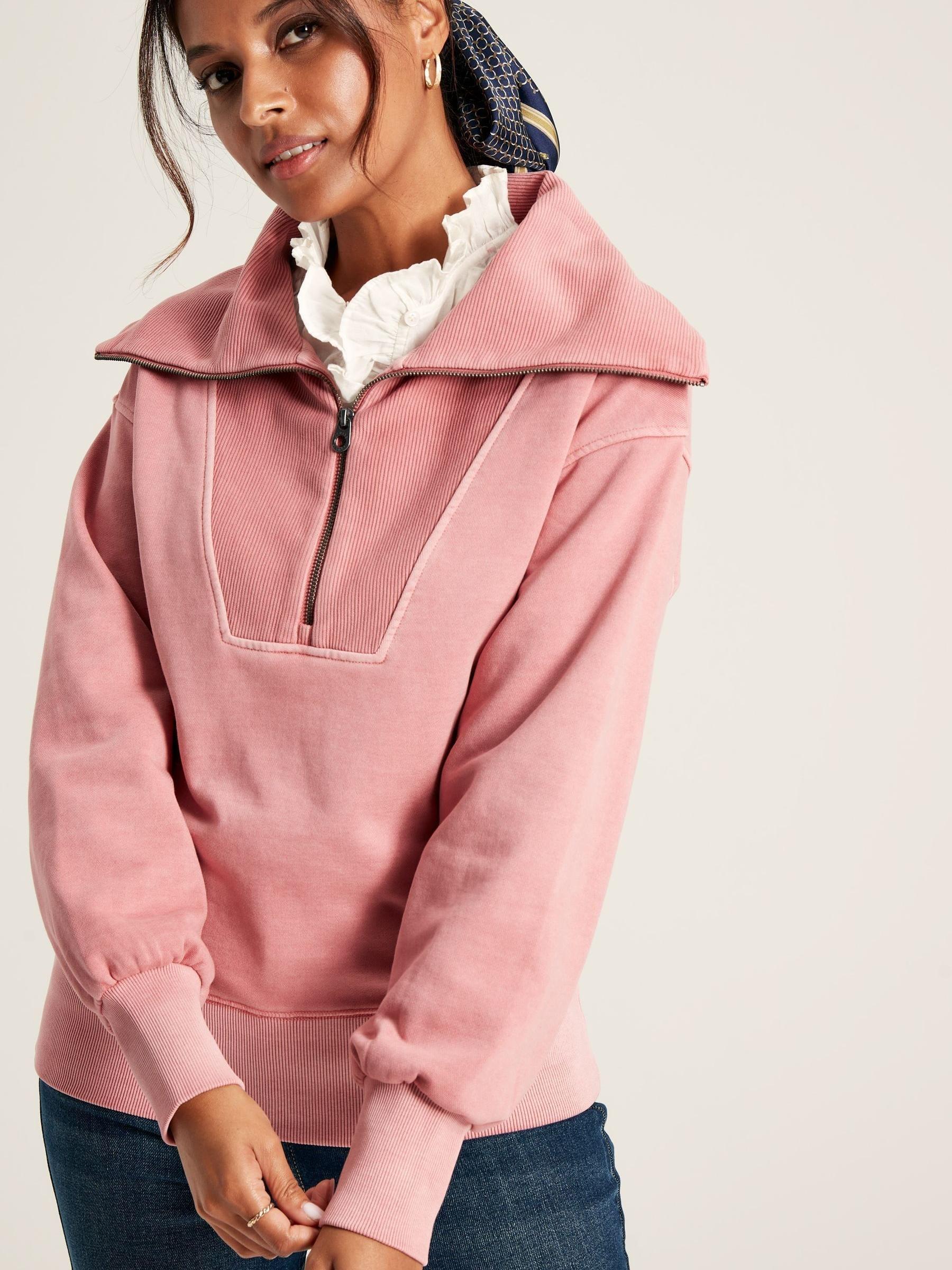Tia Pink Pullover Sweatshirt - Image 1 of 6