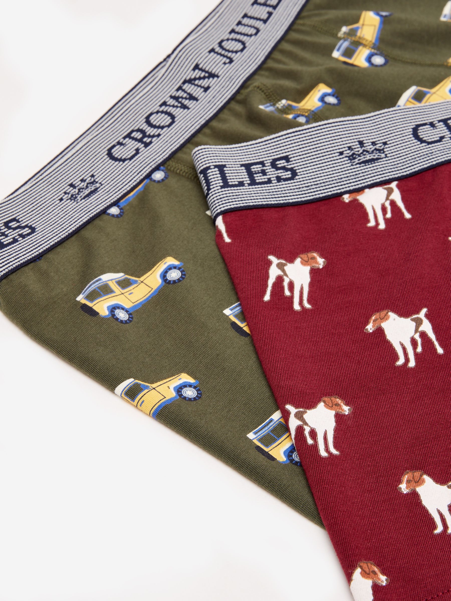 Crown Joules On All Fours Cotton Boxer Briefs (2 Pack) - Image 4 of 4