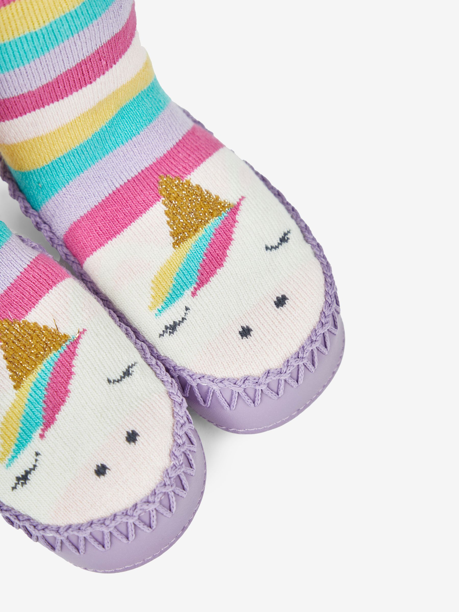 Fuchsia Moccasin Slipper Socks - Image 4 of 4