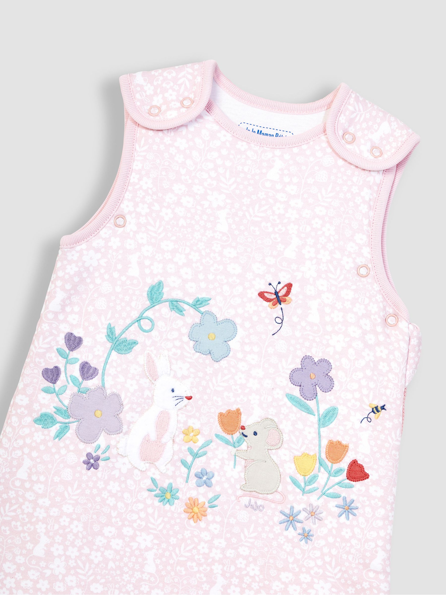 Pink Meadow Appliqué 1.5 Tog Baby Sleeping Bag - Image 5 of 5