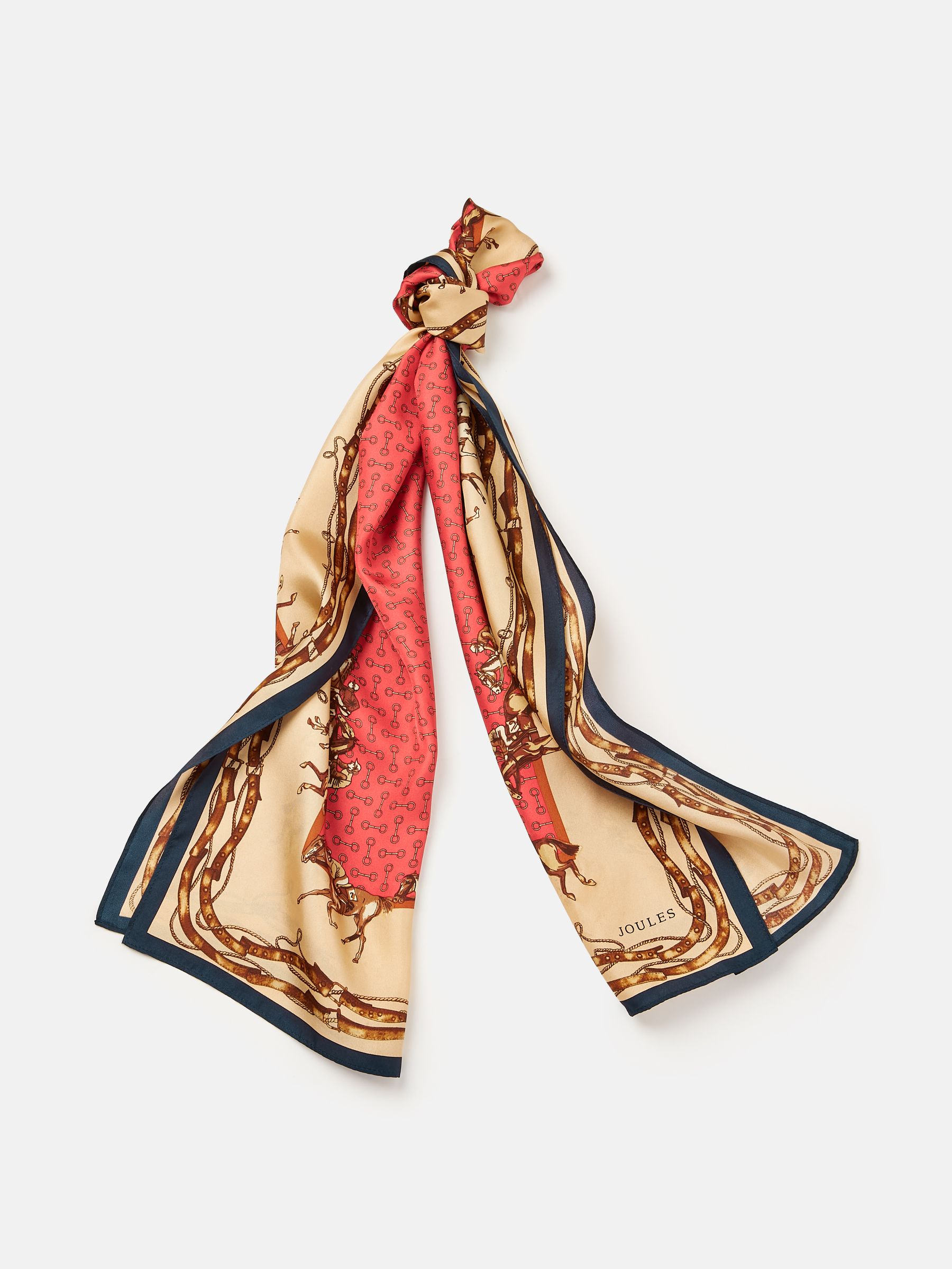 Windsor Red Printed Long Silk Scarf - Image 6 of 8