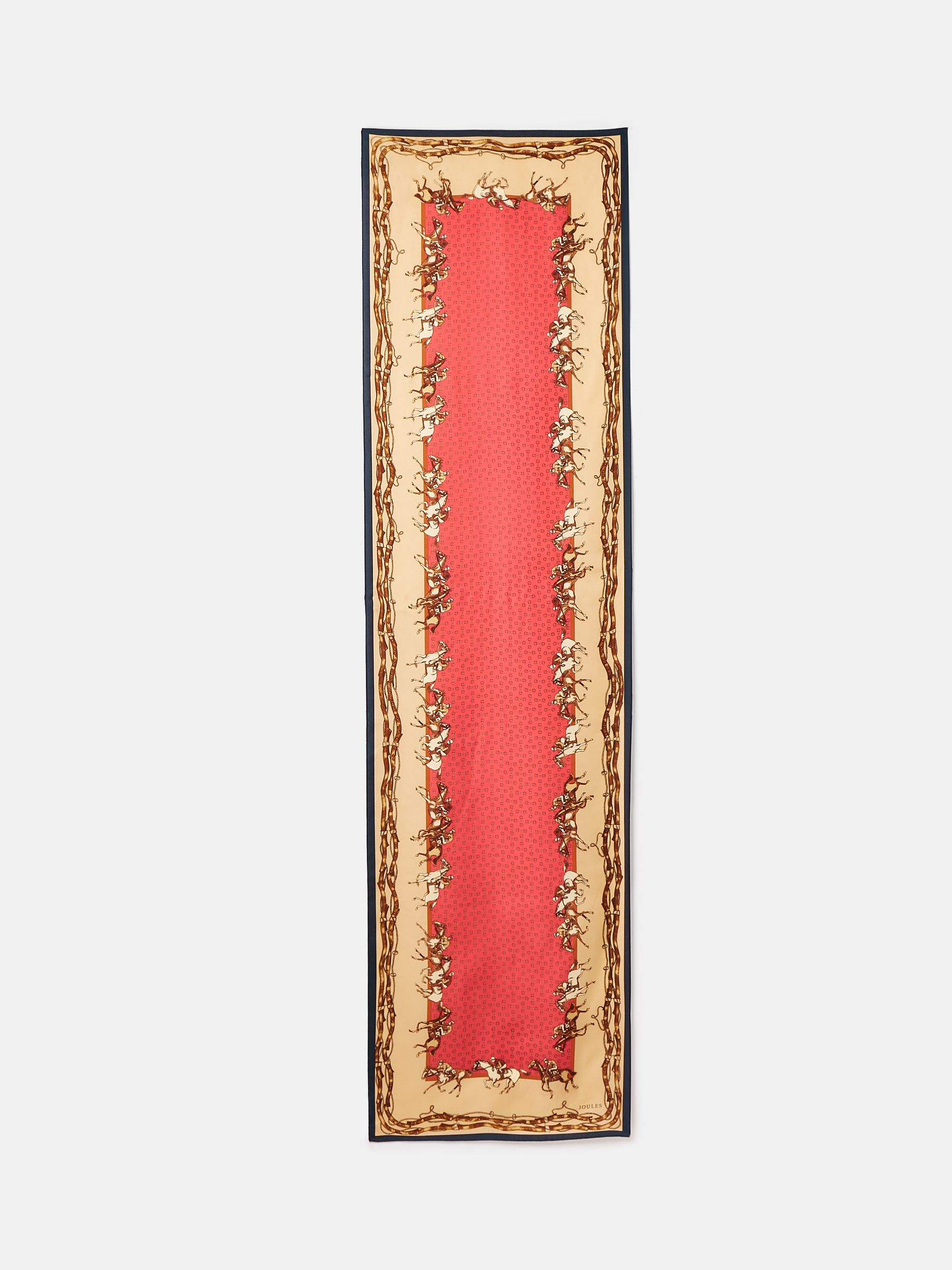 Windsor Red Printed Long Silk Scarf - Image 7 of 8