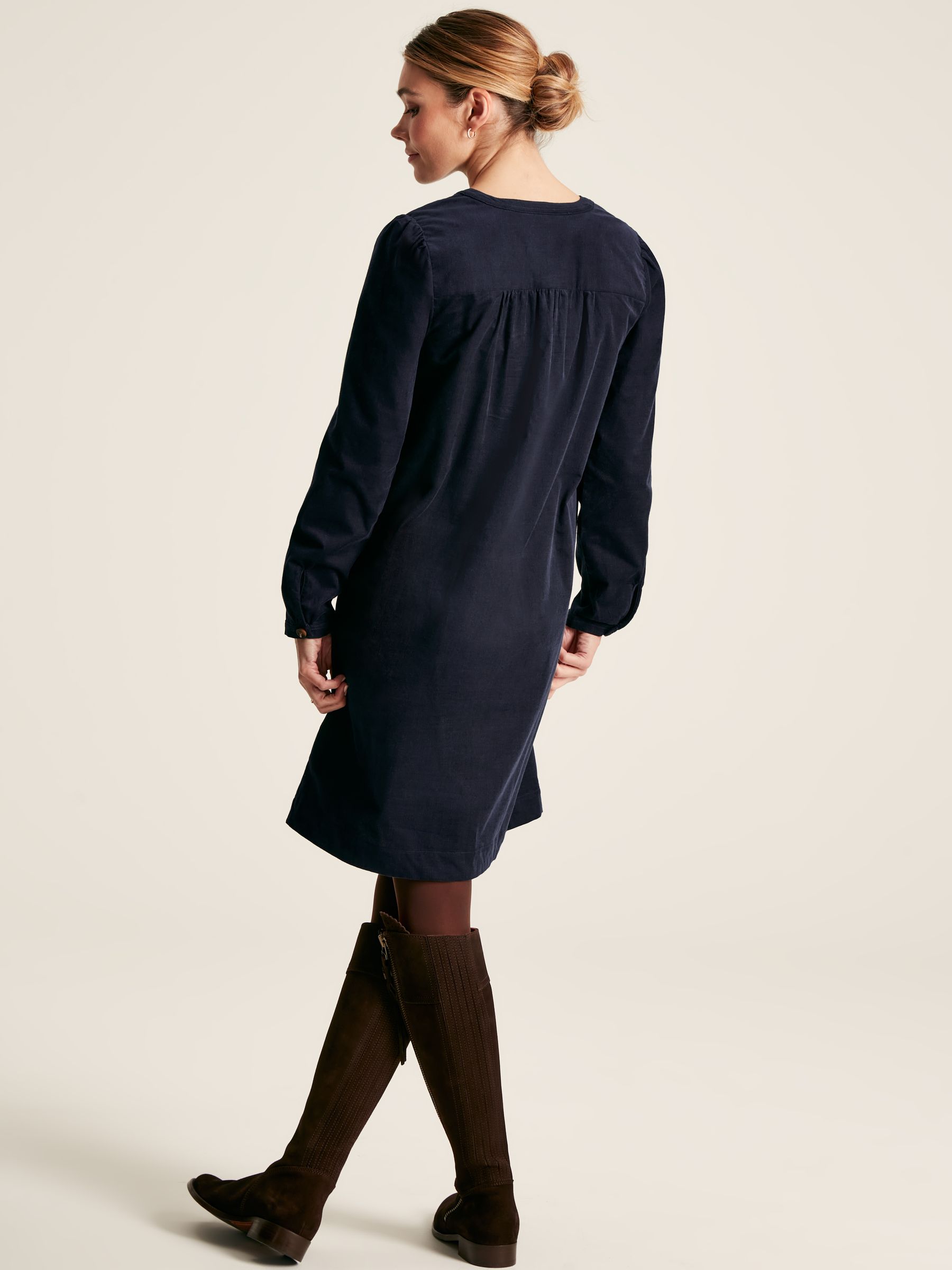 Hattie Navy Corduroy Dress - Image 2 of 6