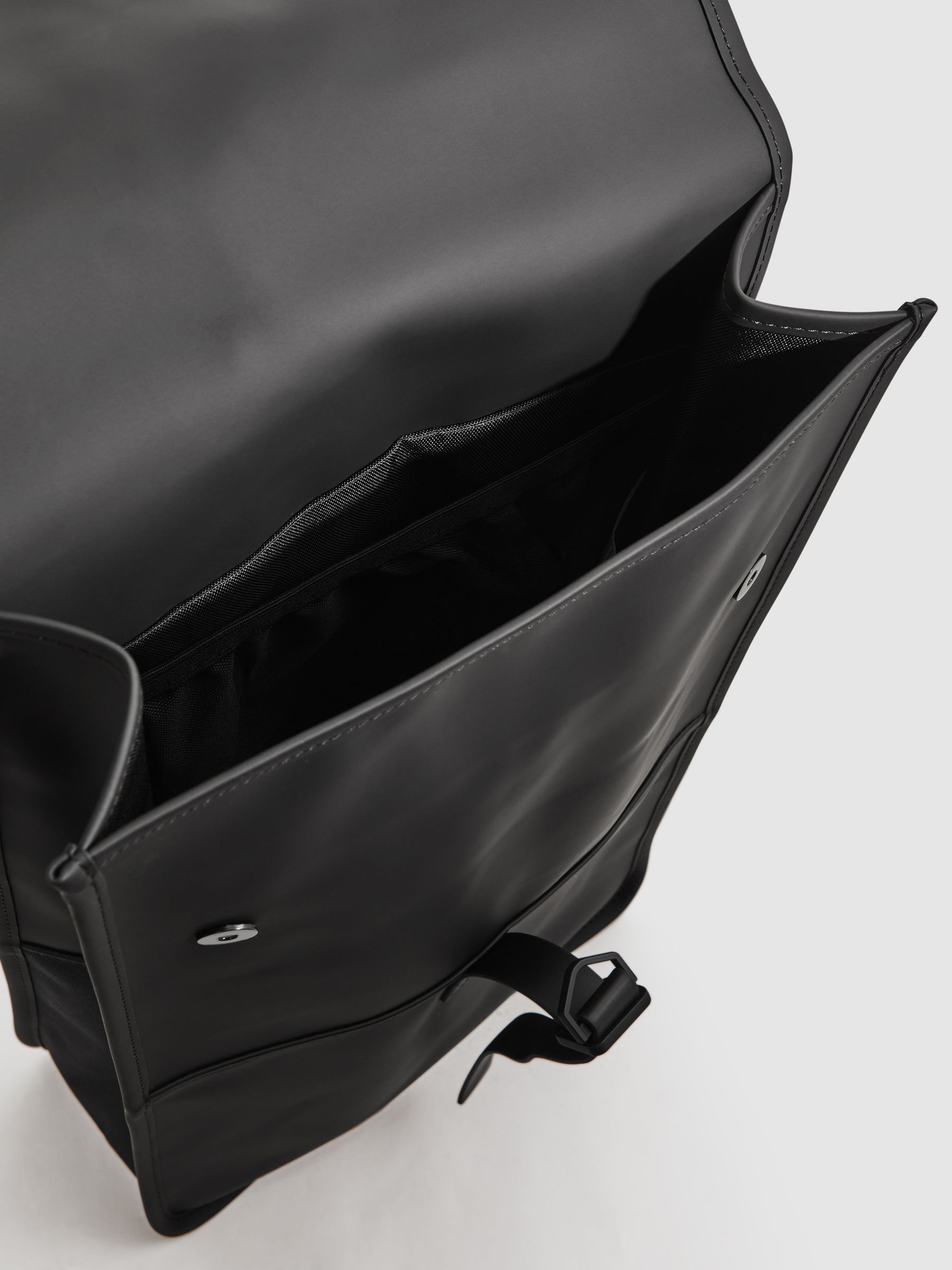 Rains Flap Backpack in Black - Image 3 of 5