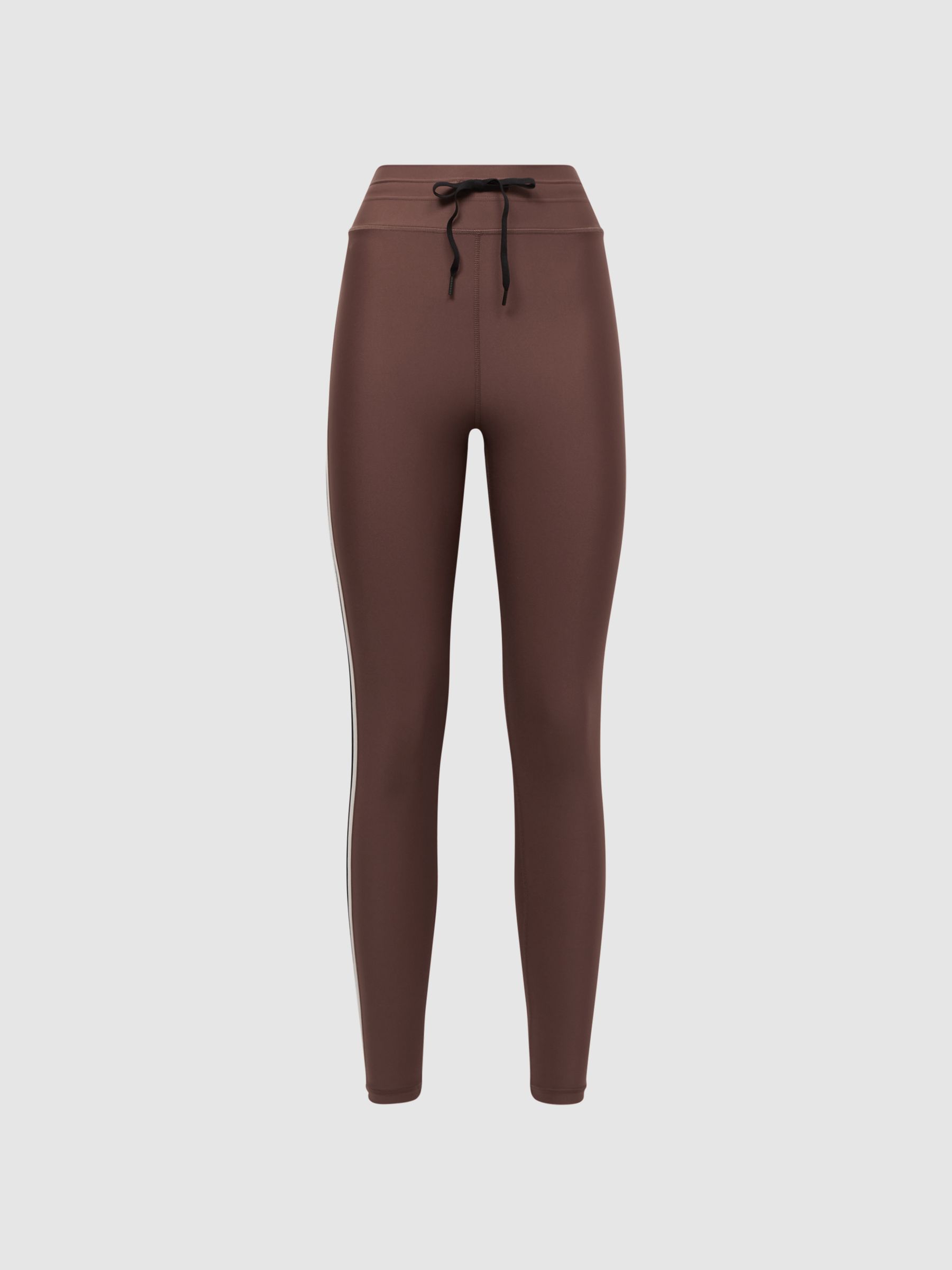 The Upside High Rise Drawstring Leggings in Brown - Image 2 of 7