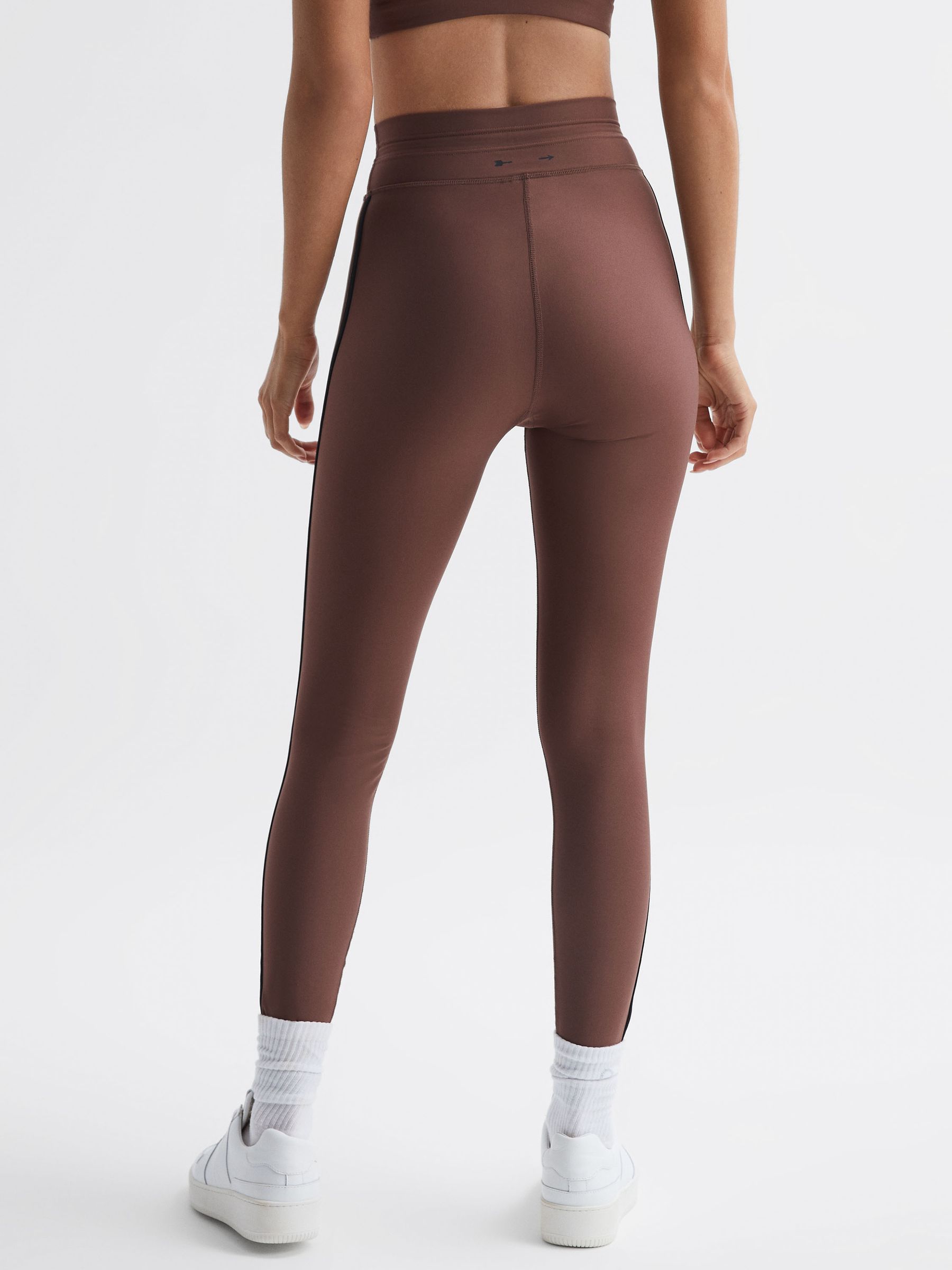 The Upside High Rise Drawstring Leggings in Brown - Image 5 of 7