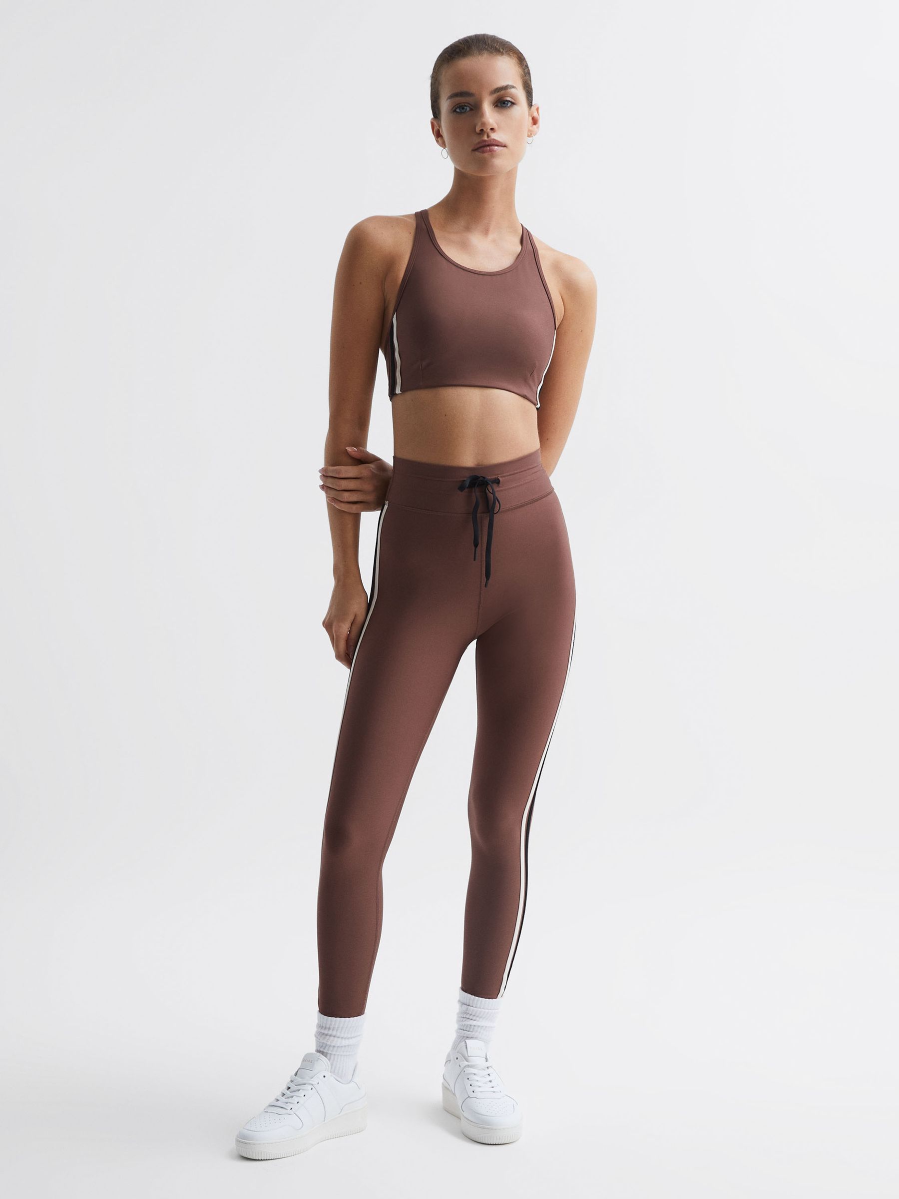 The Upside Racerback Sports Bra in Brown - Image 3 of 7