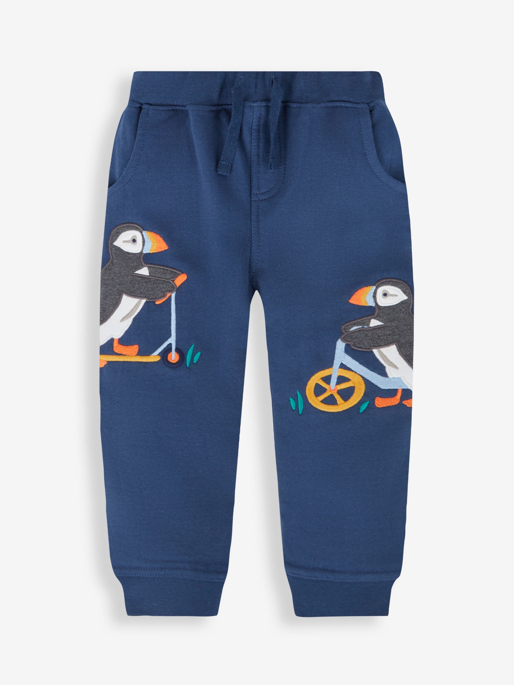 Blue Puffin Appliqué Joggers With Pet In Pocket - Image 2 of 4