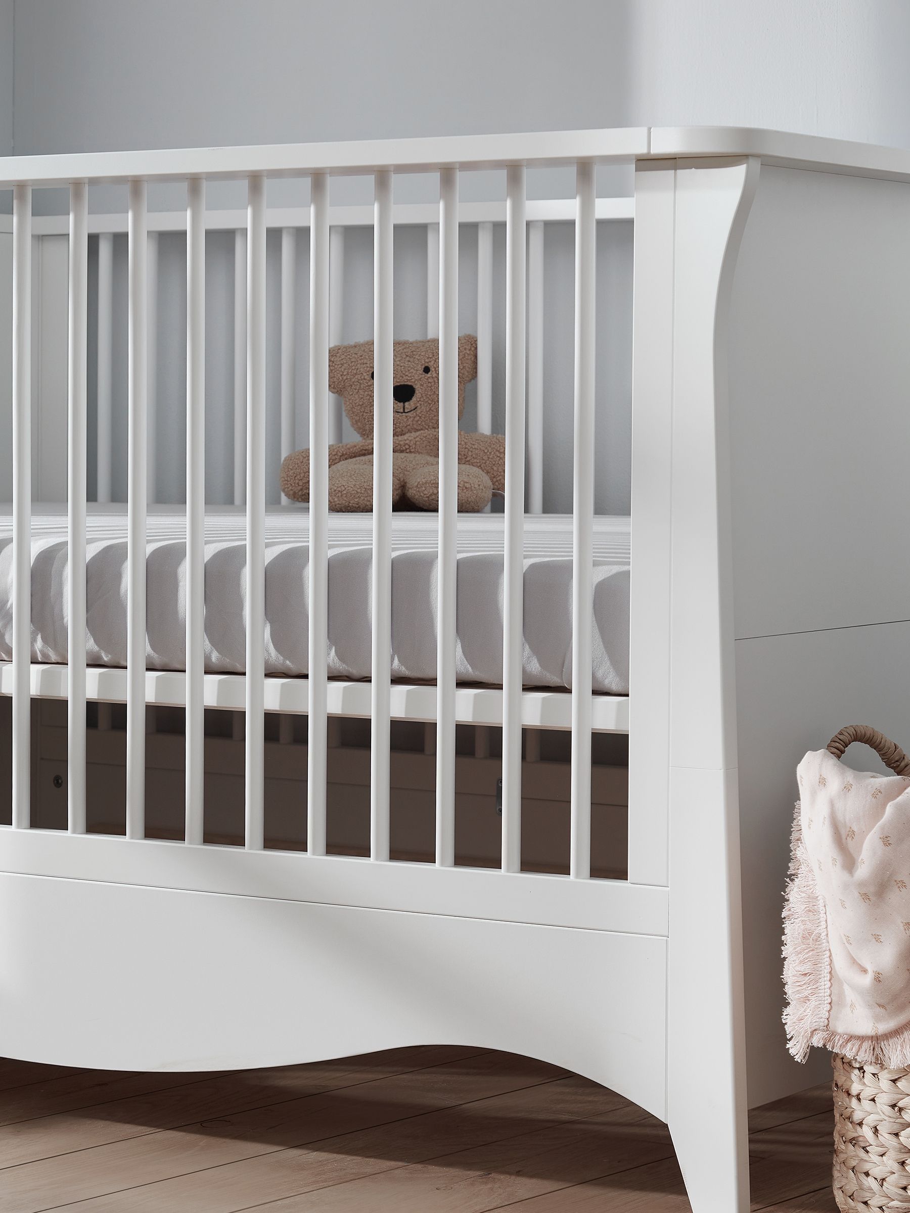 CuddleCo White Clara Cot Bed - Image 4 of 5