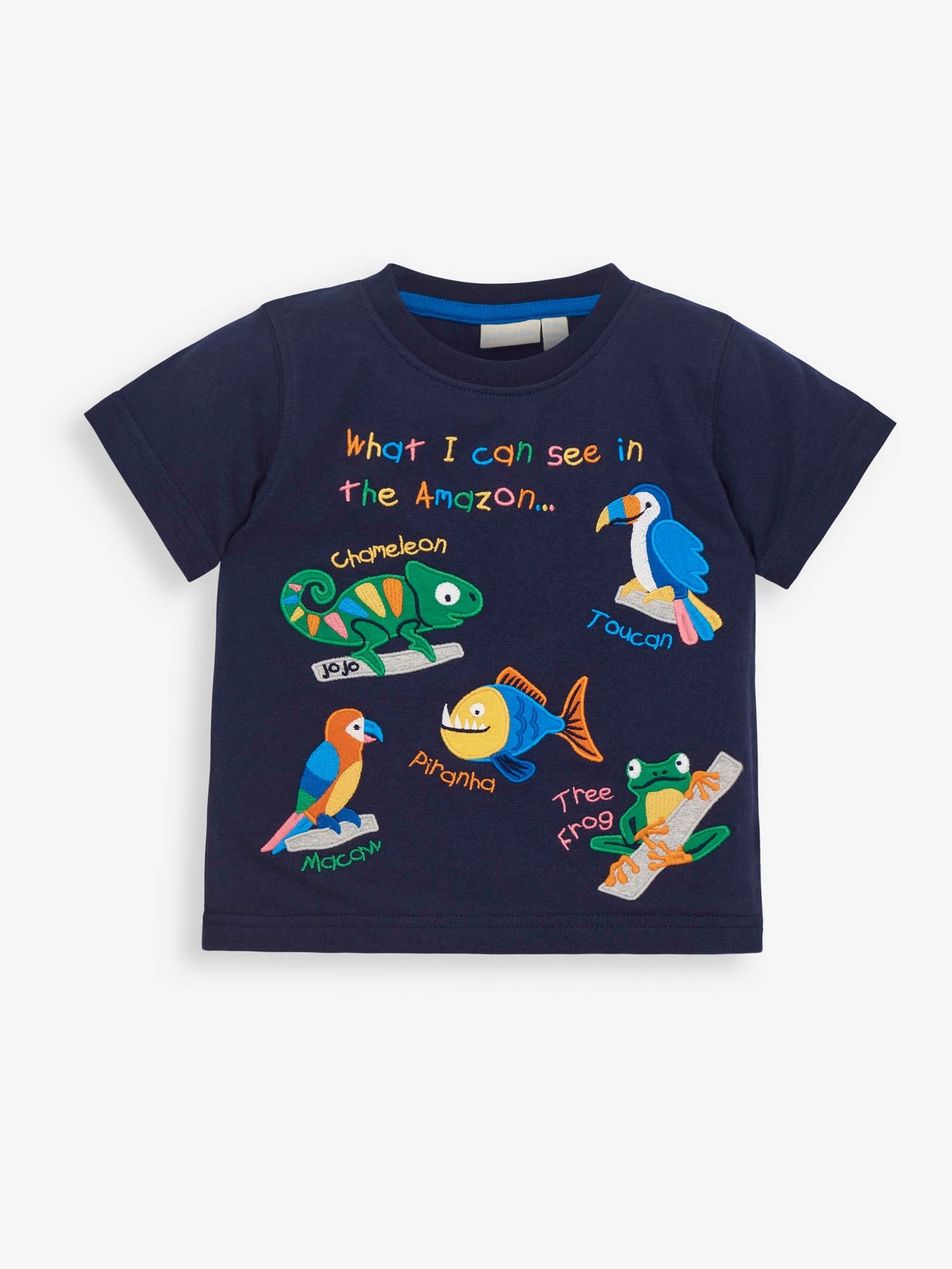 Navy Kids' Navy What I Can See In The Amazon T-Shirt - Image 1 of 2
