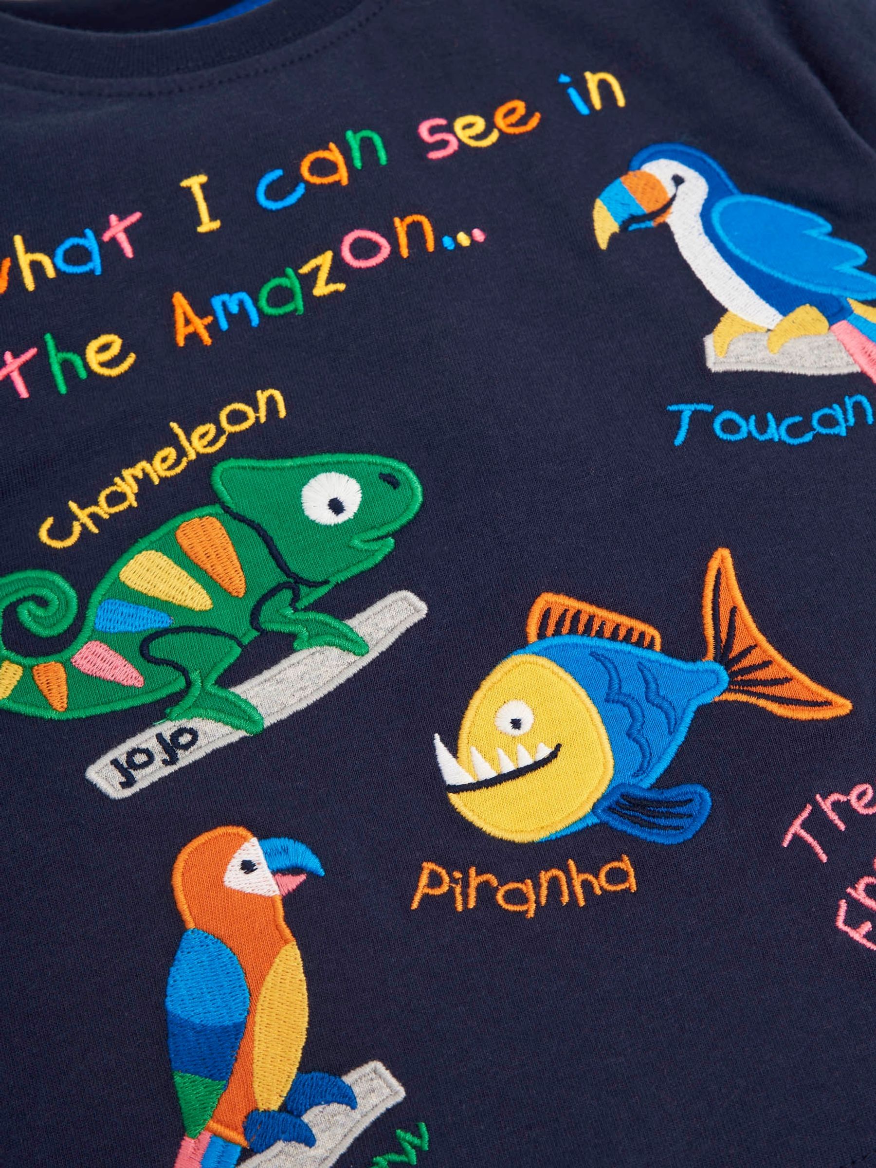 Navy Kids' Navy What I Can See In The Amazon T-Shirt - Image 2 of 2
