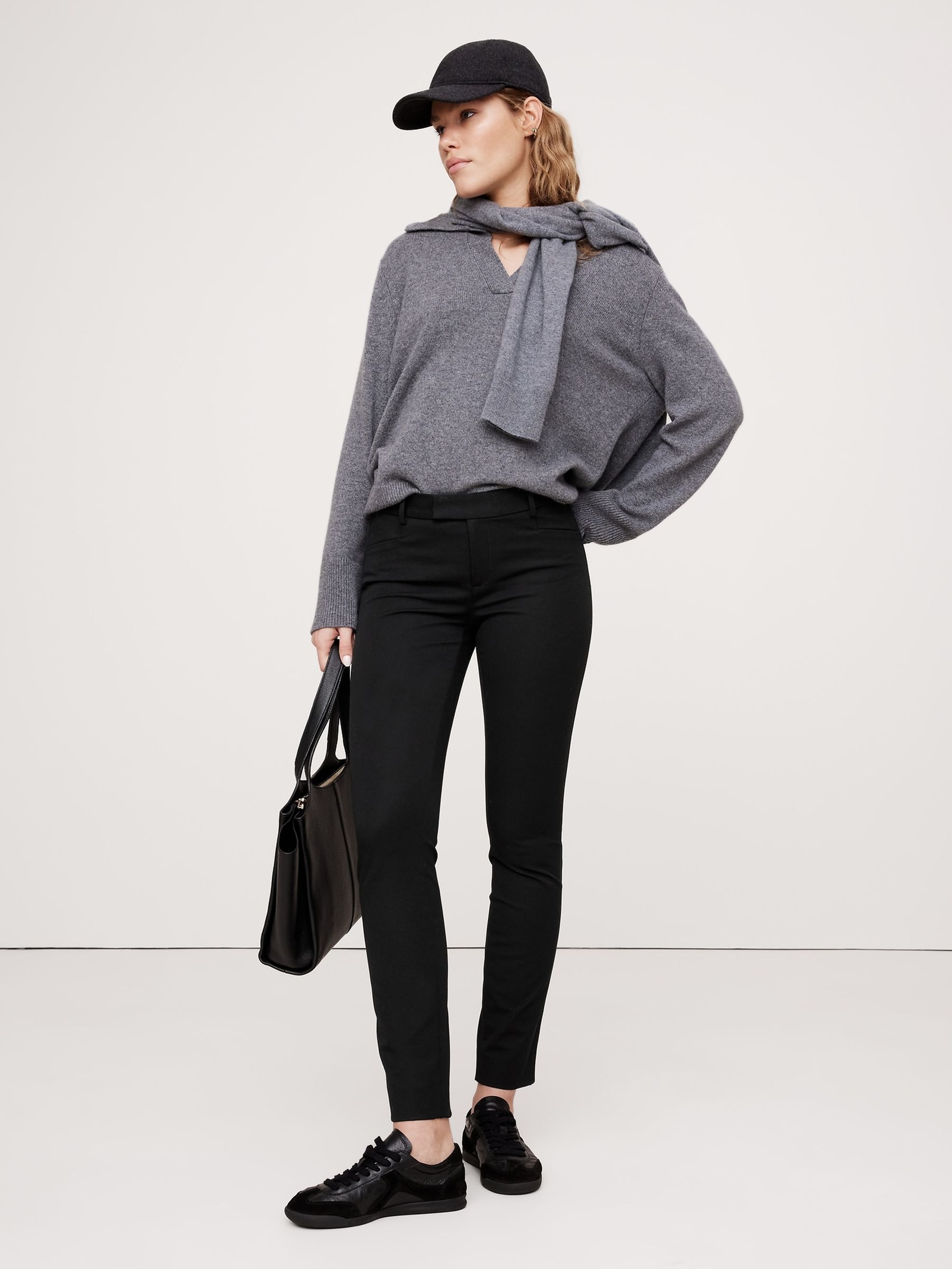 Banana Republic Black Skinny Sloan Trousers - Image 1 of 4