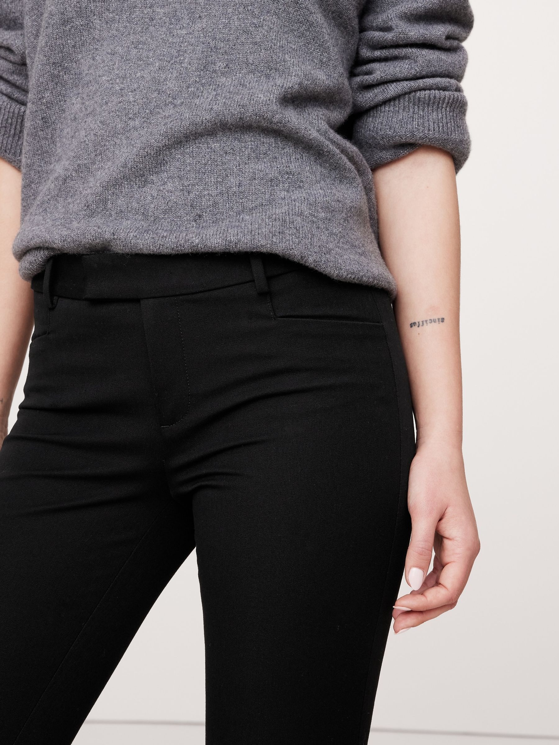 Banana Republic Black Skinny Sloan Trousers - Image 3 of 4