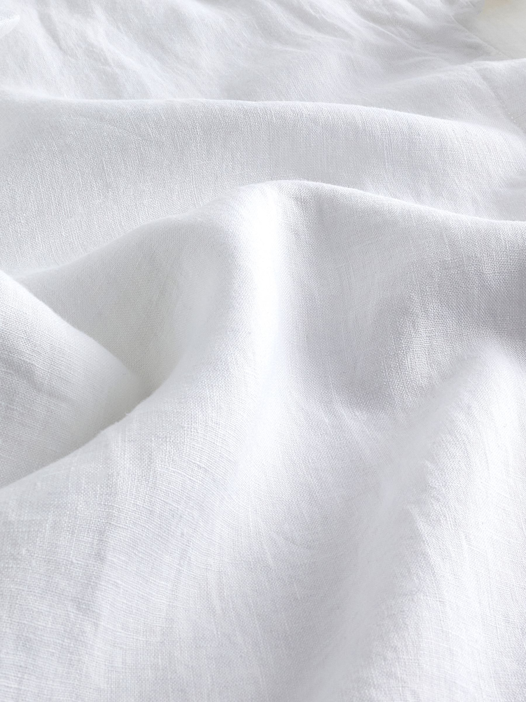 Banana Republic White Oversized 100% Linen Shirt - Image 6 of 6
