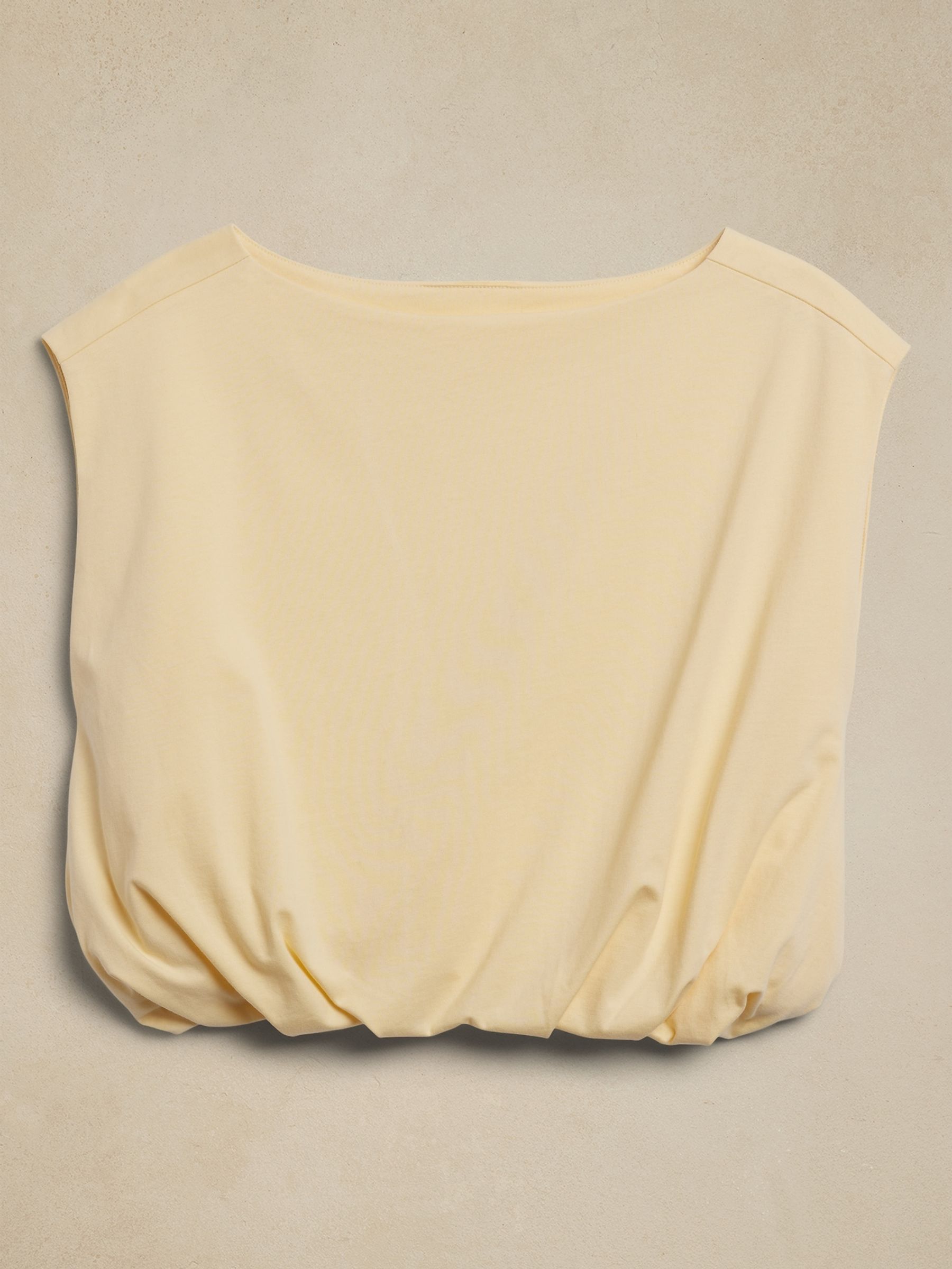 Banana Republic Beige Aveline Cotton Sleeveless Top - Image 4 of 4
