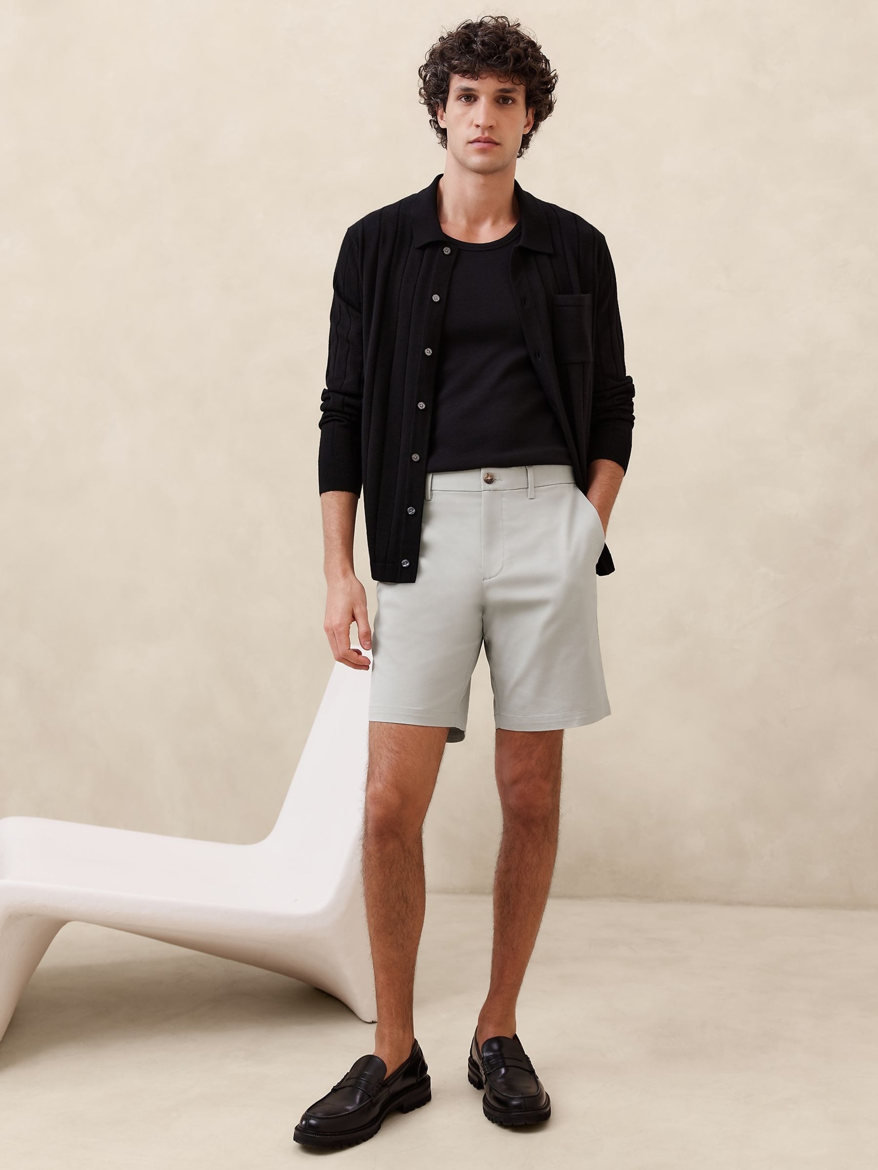 Banana Republic Grey 9" Core Temp Short - Image 1 of 4