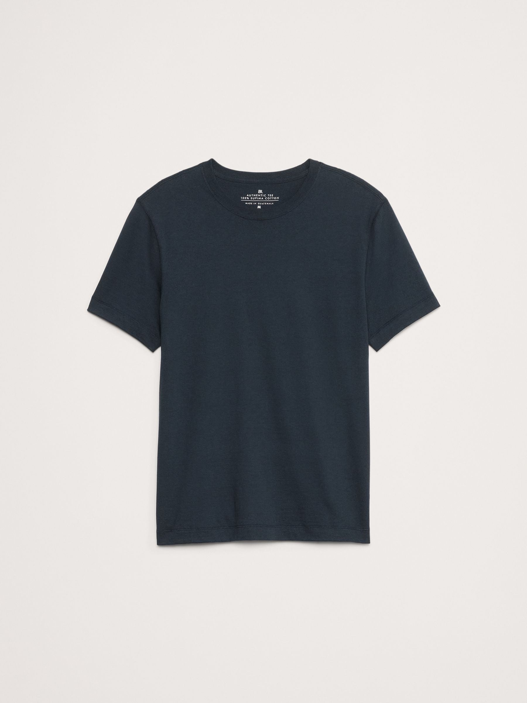 Banana Republic Blue Authentic SUPIMA Crew Neck T-Shirt - Image 7 of 7