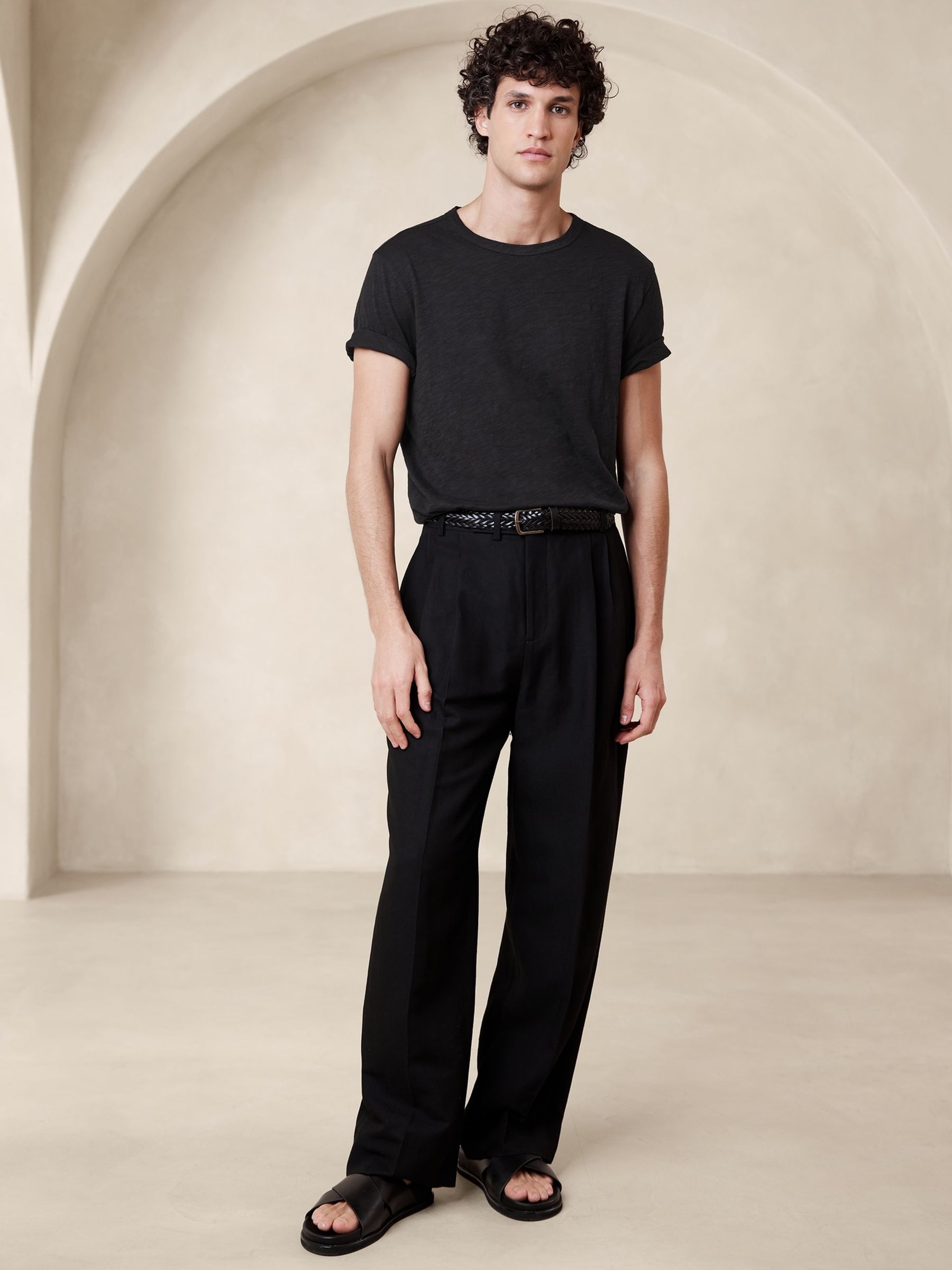 Banana Republic Black Soft Wash T-Shirt - Image 1 of 1